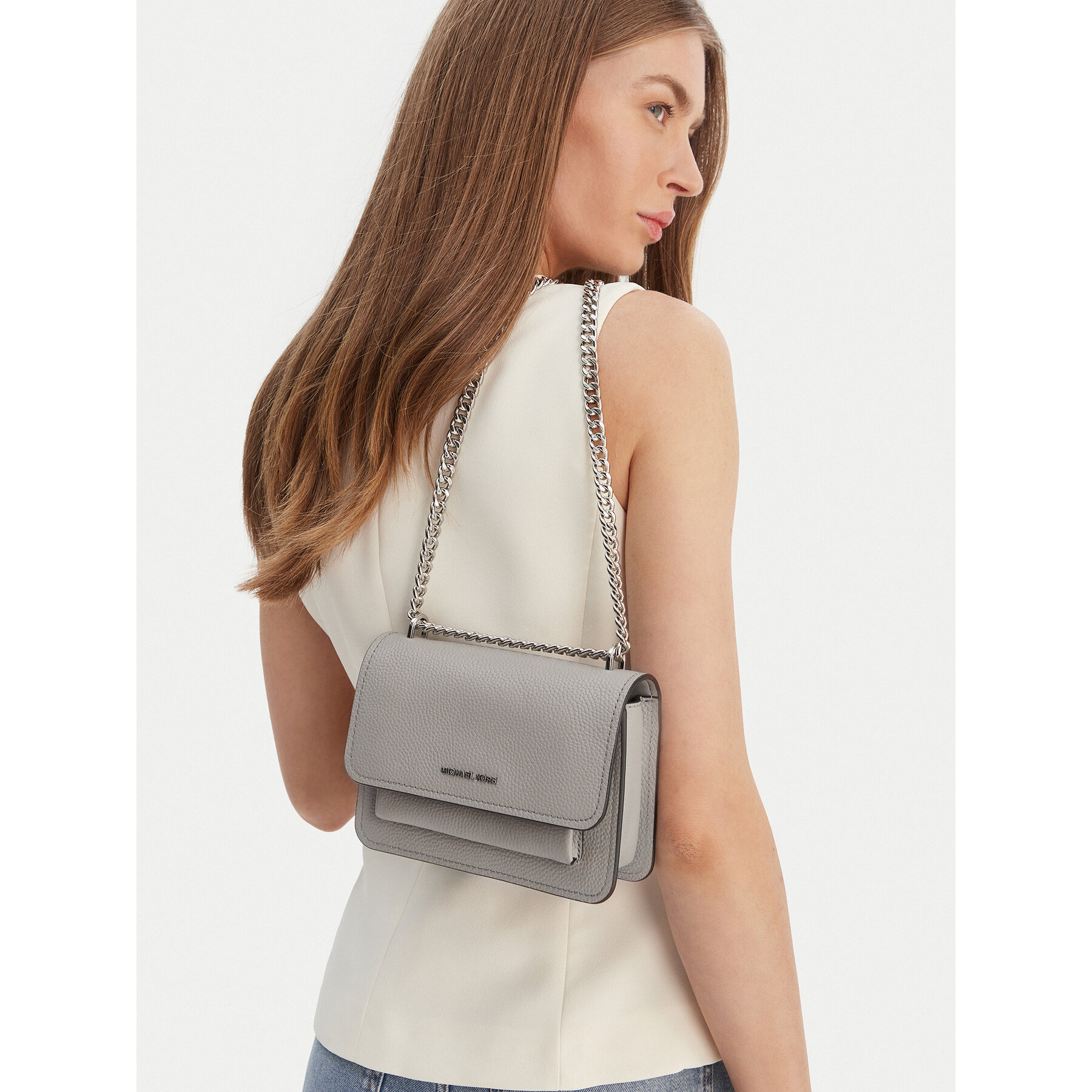 Torbica MICHAEL Michael Kors Claire 32T4SC7C1T Siva