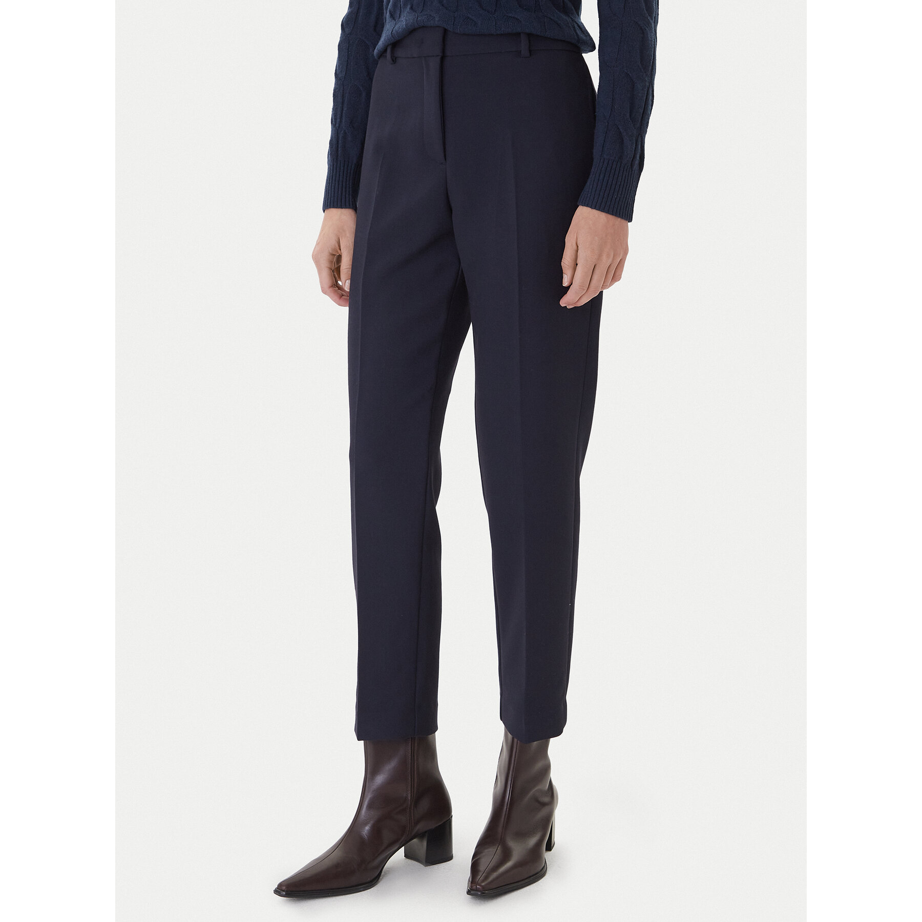 Tommy Hilfiger Stoffhose WW0WW48355 Dunkelblau Straight Fit