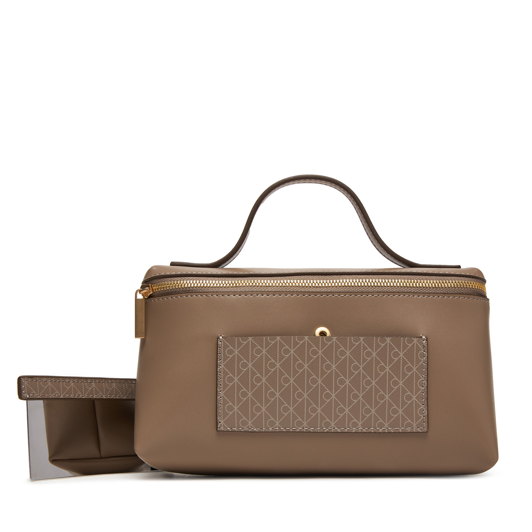 Calvin Klein Τσαντάκι καλλυντικών Calvin Klein Emblem Aop Beauty Case Giftset LV04F1102G Καφέ