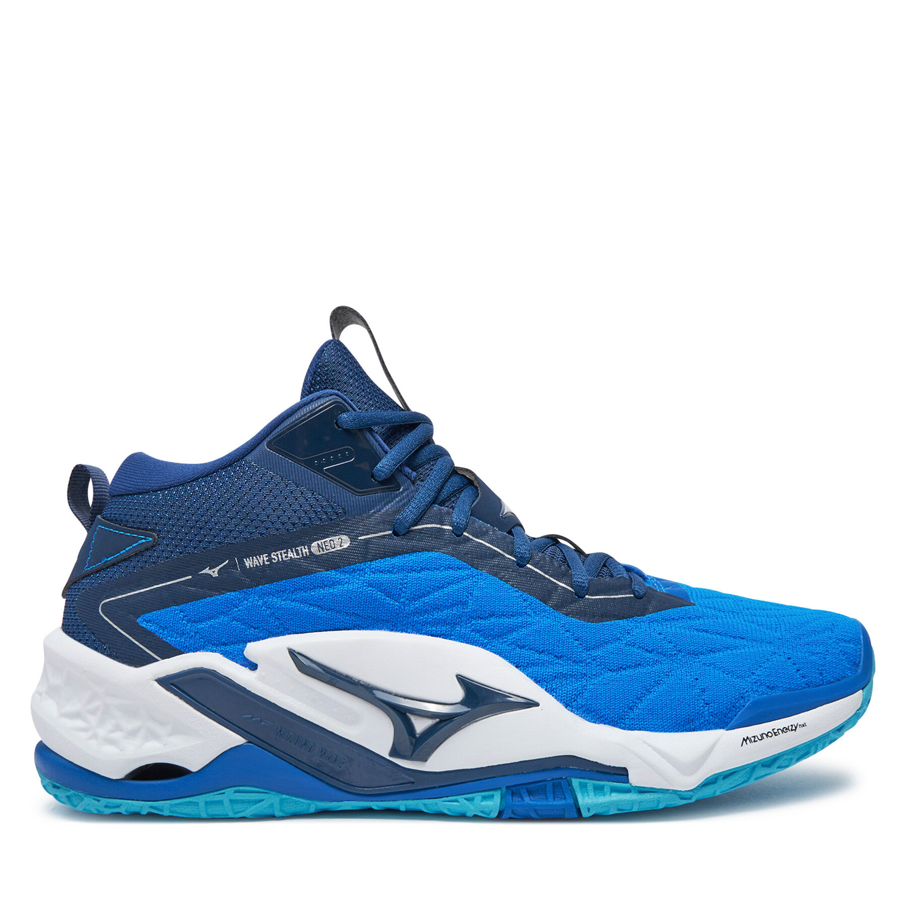  Teremcipők Mizuno Wave Stealth Neo 2 Mid X1GA2405 Kék akciós termékkép 1