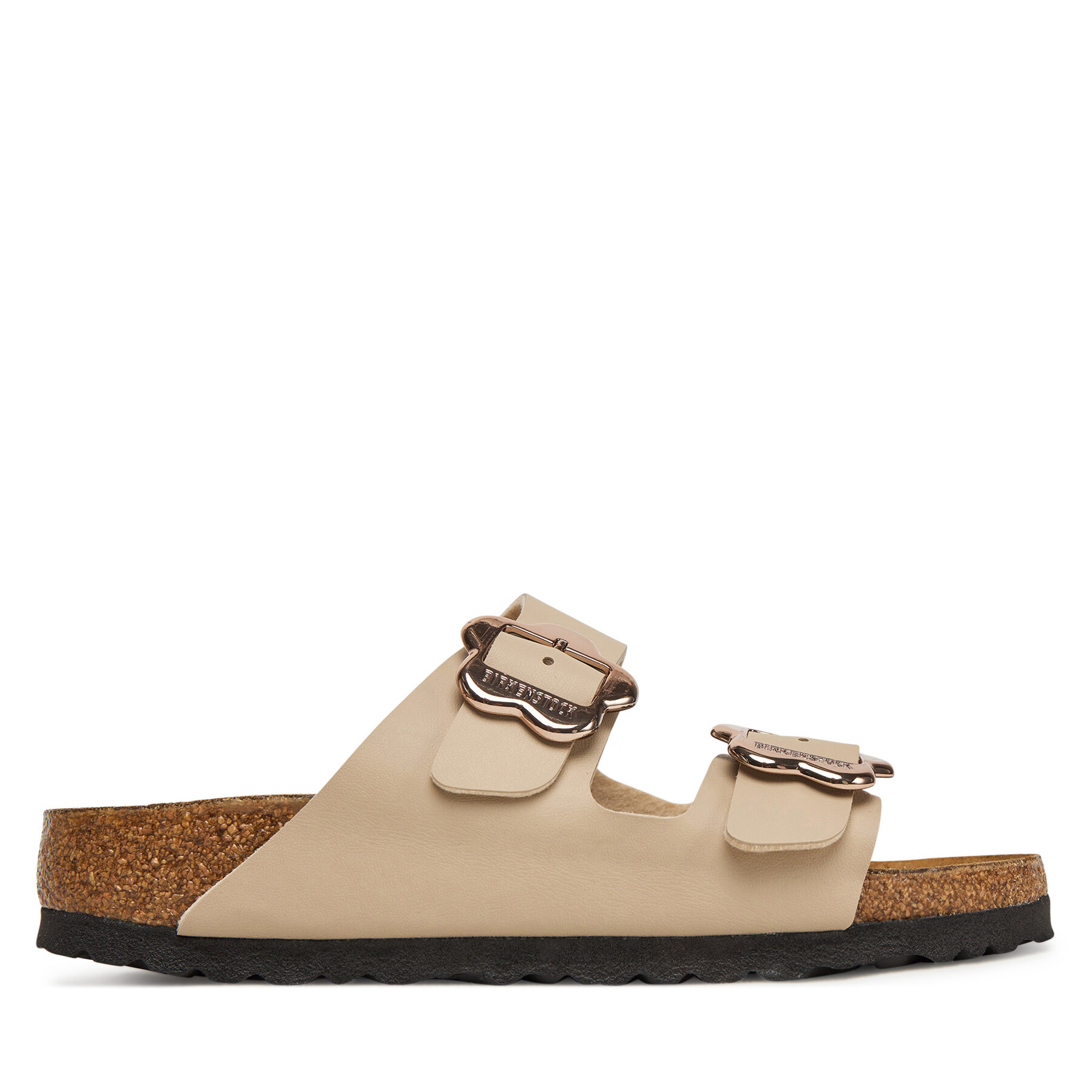 Şlapi Birkenstock Arizona Flower Buckle Kids 1030419 D Écru