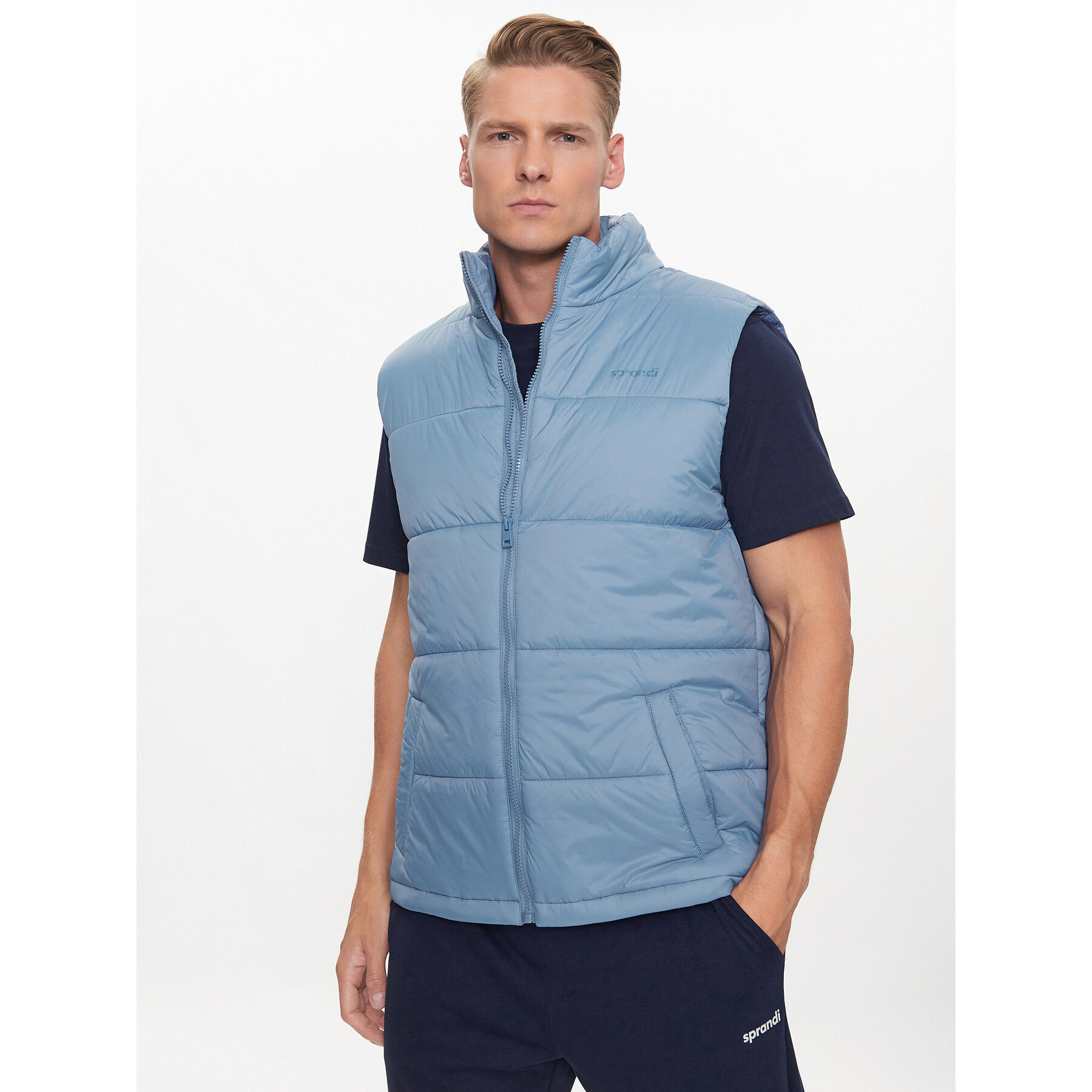 Sprandi Weste SP3-KAM002 Blau Regular Fit