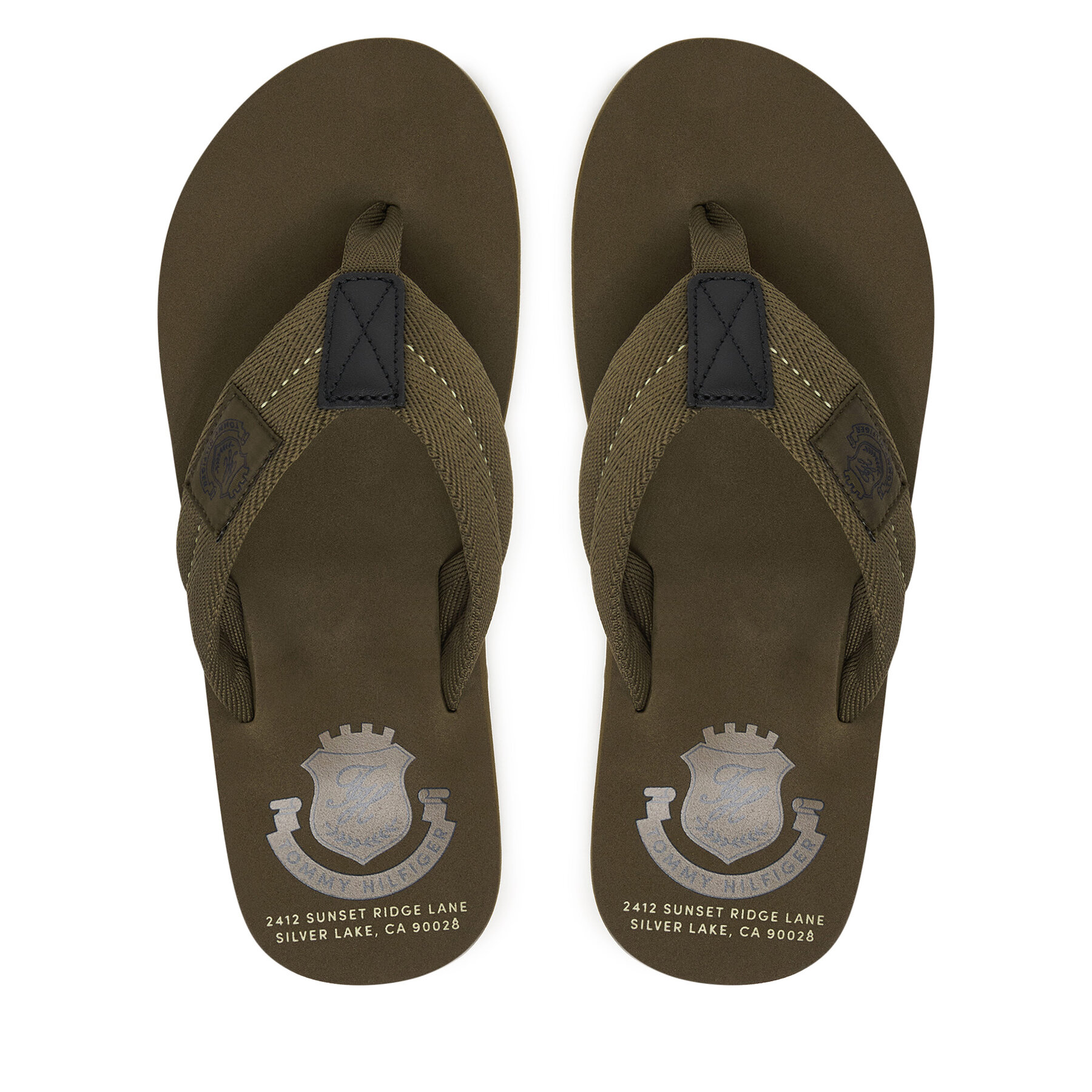 Flip flop Tommy Hilfiger Patch Hilfiger Beach Sandal FM0FM05804 Verde