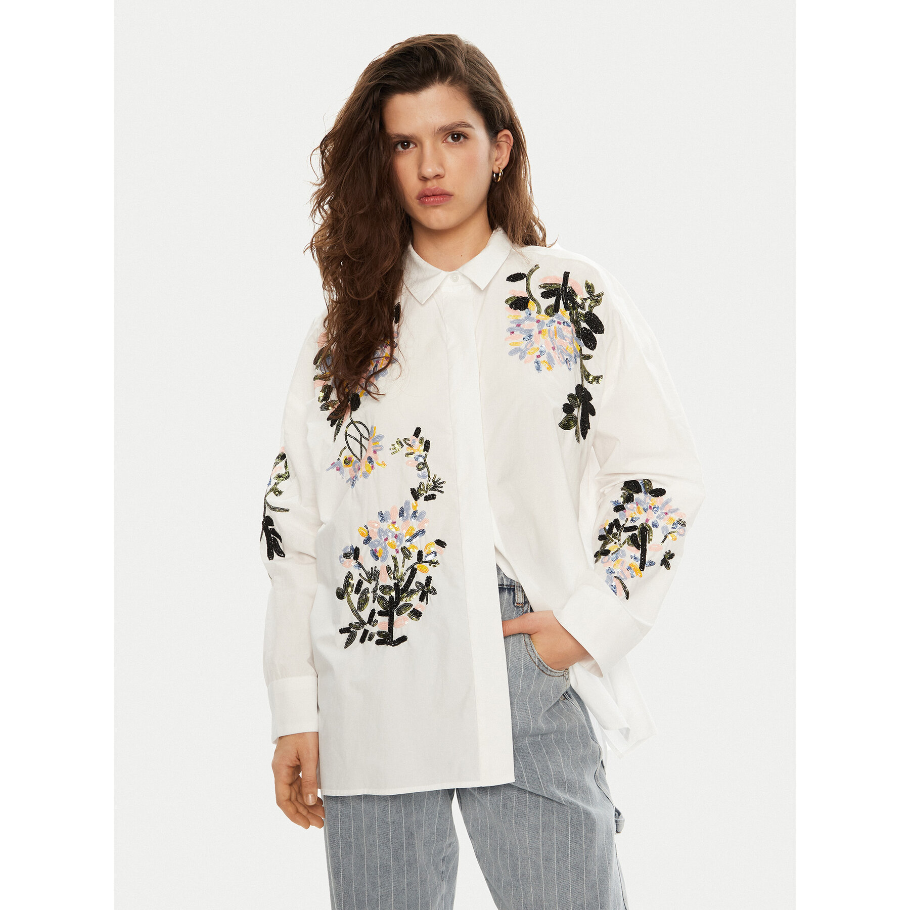 Munthe Hemd Singus 244100224422 Weiß Regular Fit