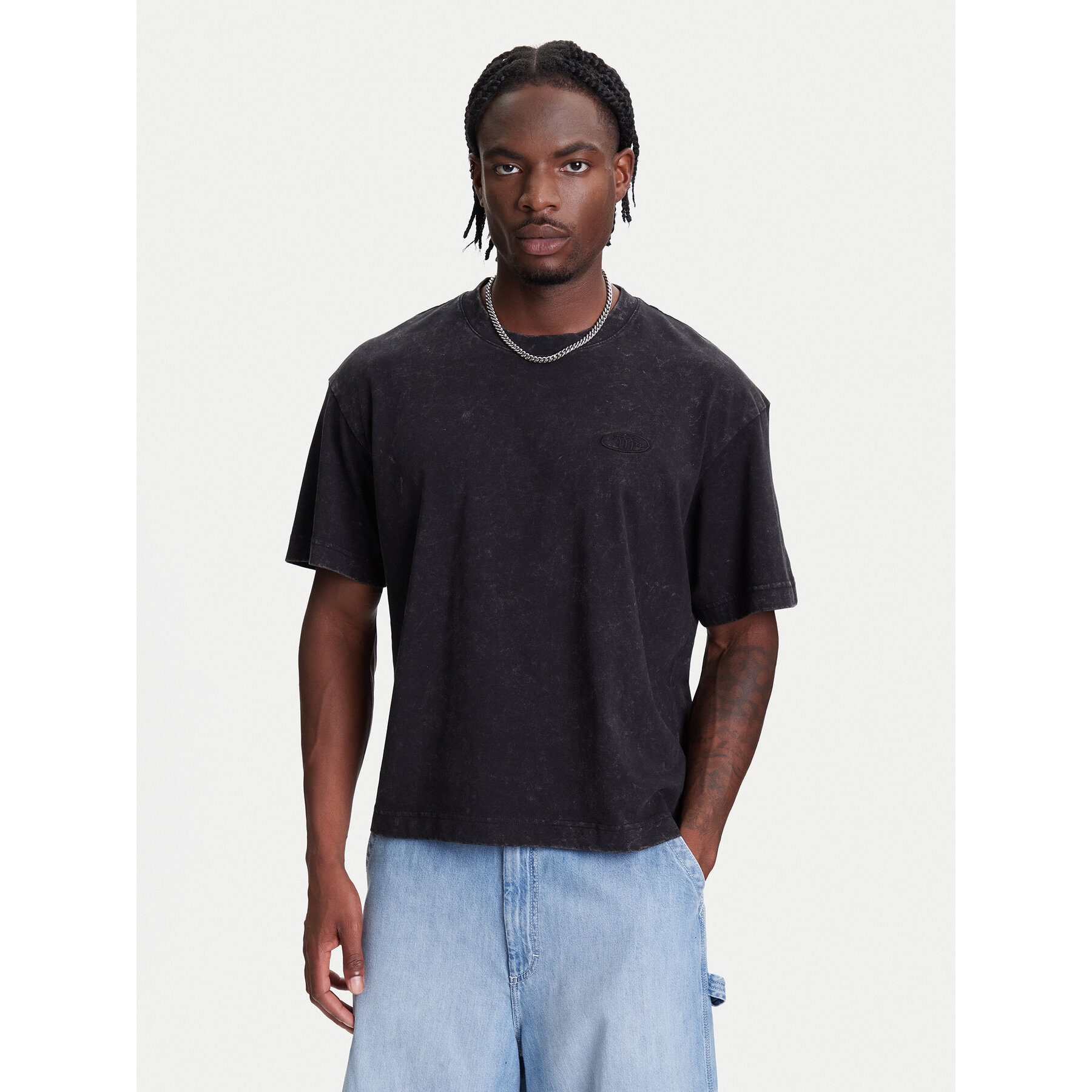 Jack & Jones Majica Retreat 12277886 Črna Oversize