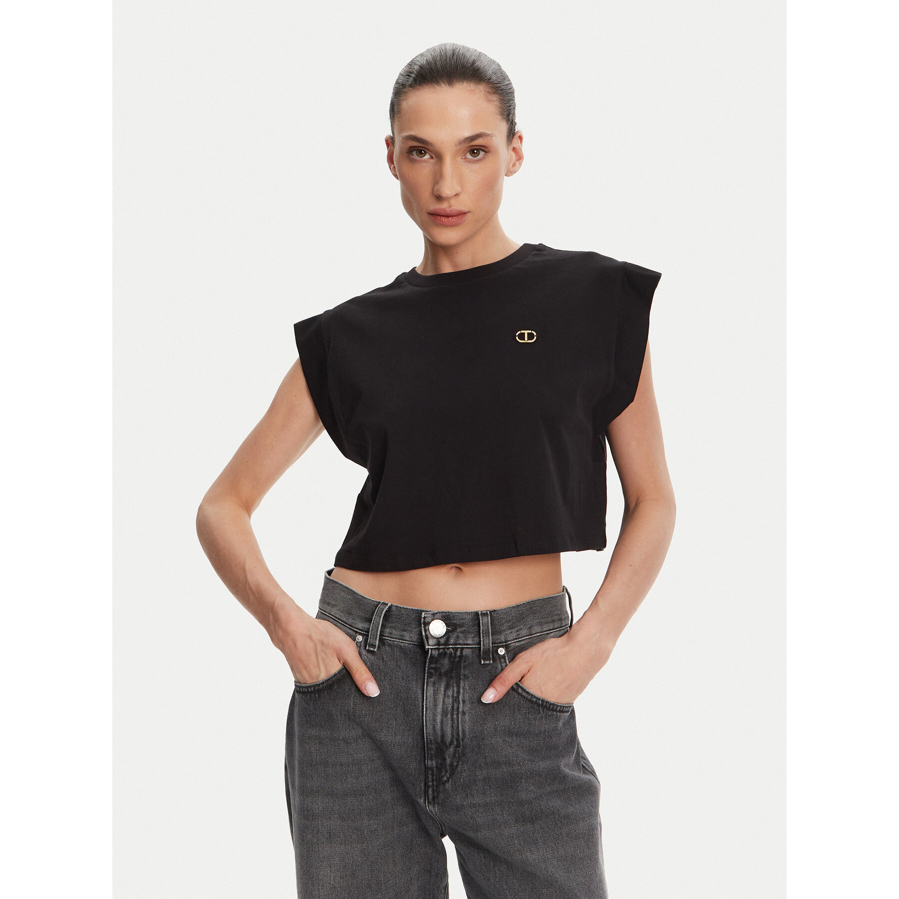 TWINSET T-shirt 251TT2043 Nero Regular Fit