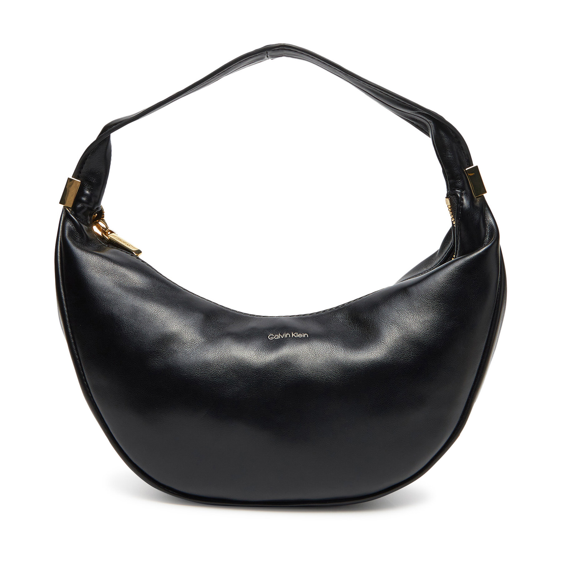 Geantă Calvin Klein Pinched Soft Crescent Sm LV04F3010G Negru