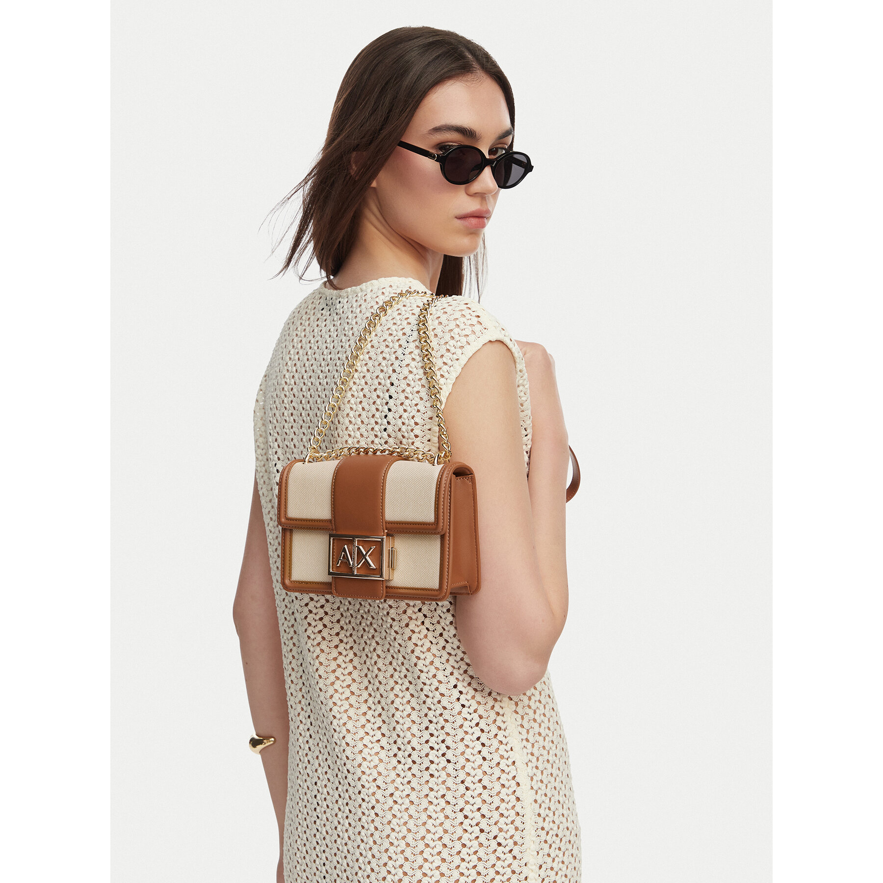 Táska Armani Exchange XW000071 AF22570 M6261 Bézs