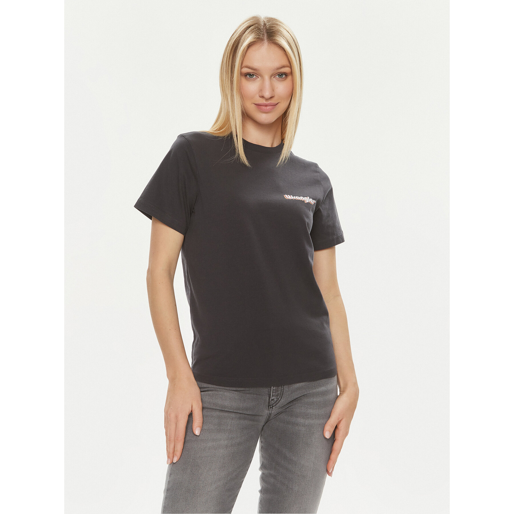 Wrangler T-shirt 112350315 Nero Regular Fit