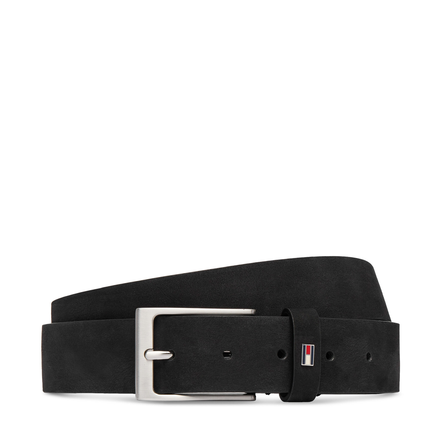 Колан Tommy Hilfiger Layton 3.5 Nubuck AM0AM15047 Черен