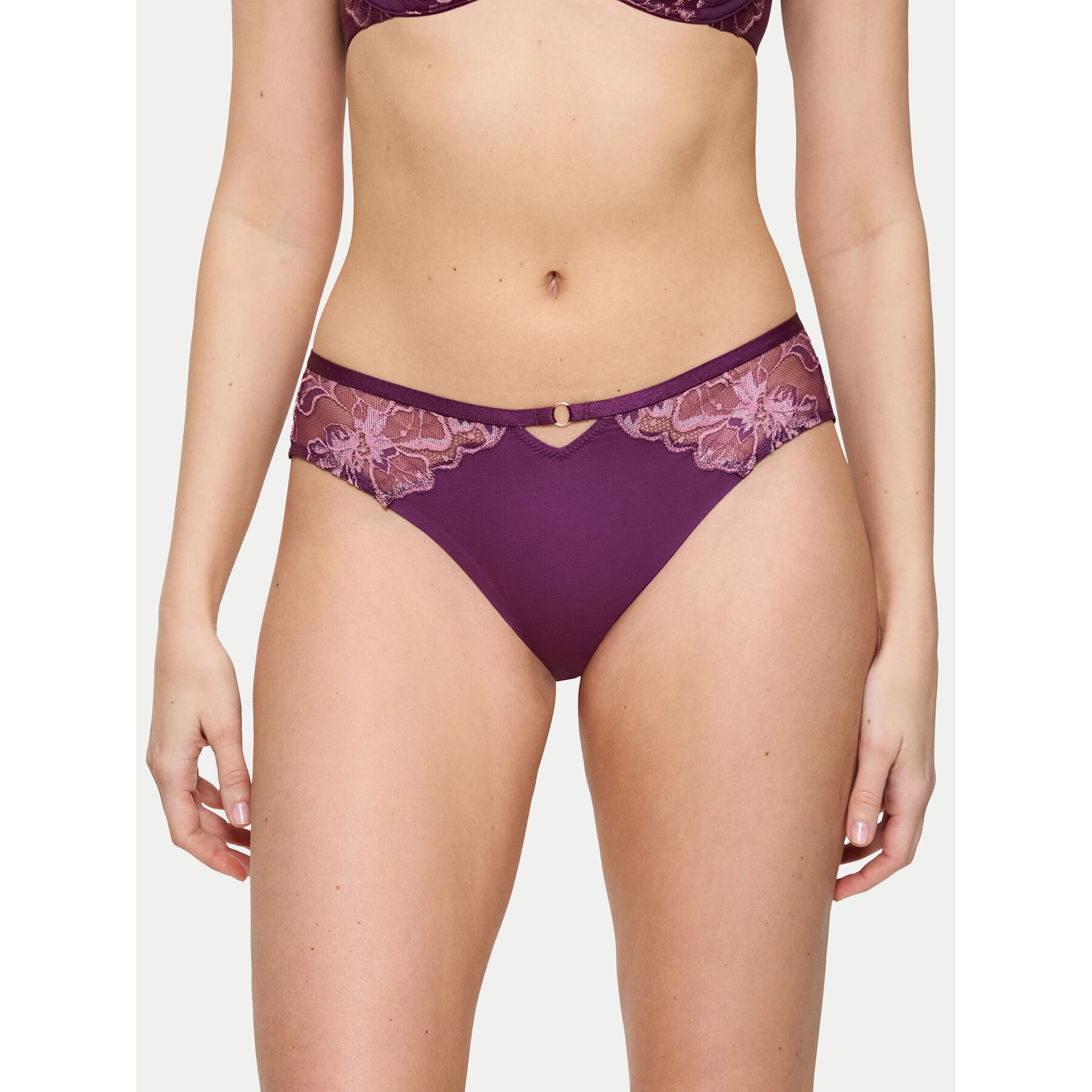 Triumph Brazilian Damenslip Wild Gardenia Florale 10224873 Violett