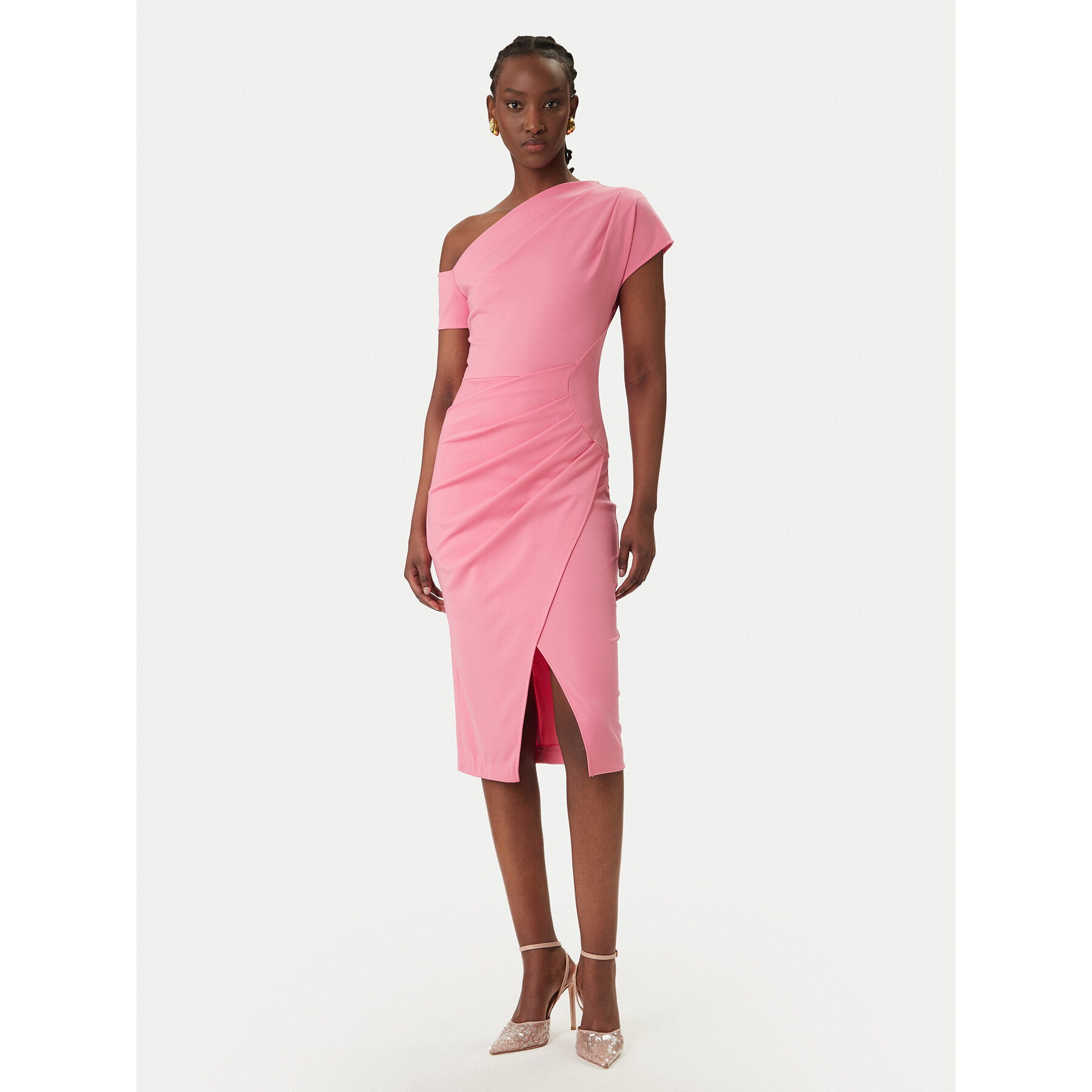Rinascimento Coctailkleid CFC0127793003 Rosa Slim Fit