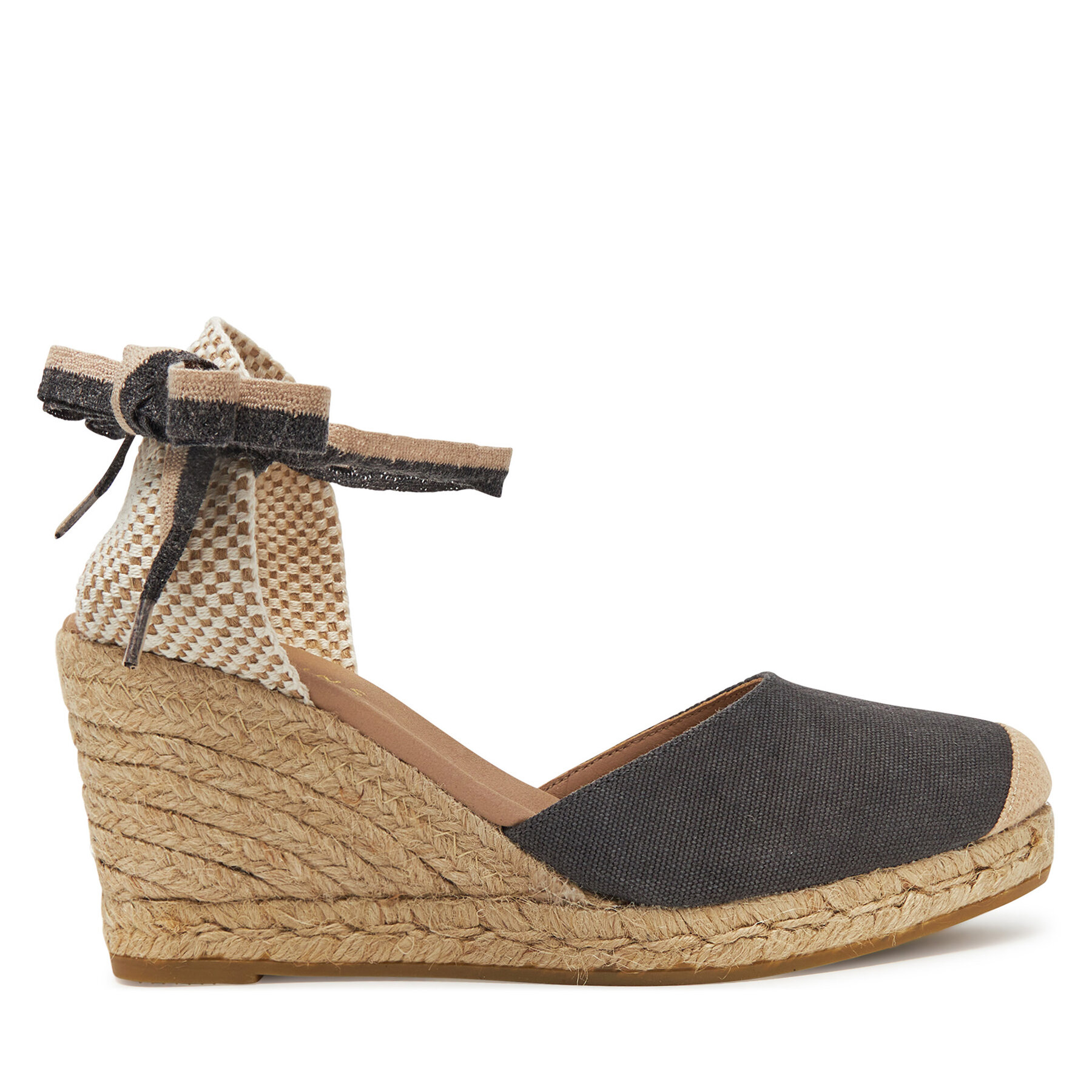 Espadrilky Genuins Zeland Canvas G105907 Černá