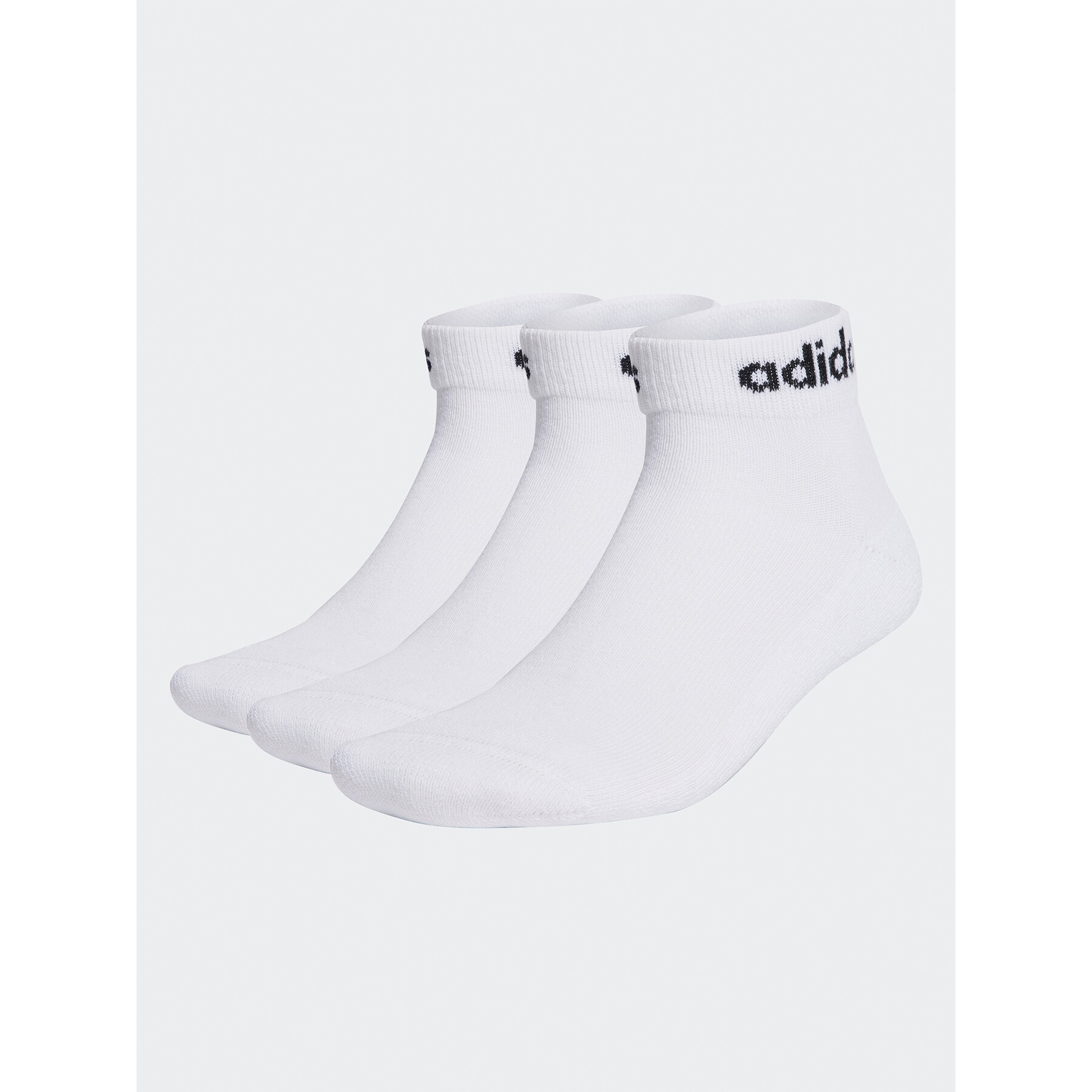 

Низькі шкарпетки unisex adidas Linear Ankle Socks Cushioned Socks 3 Pairs HT3457 white/black, Білий