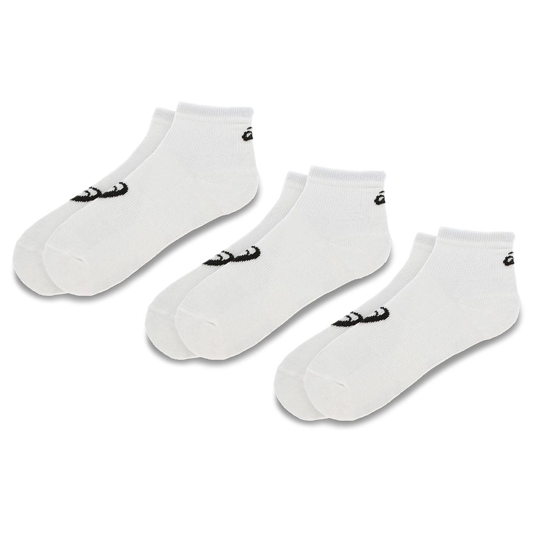 Lot de 3 paires de chaussettes basses unisexe Asics 3PPK Quarter Sock 155205 Blanc