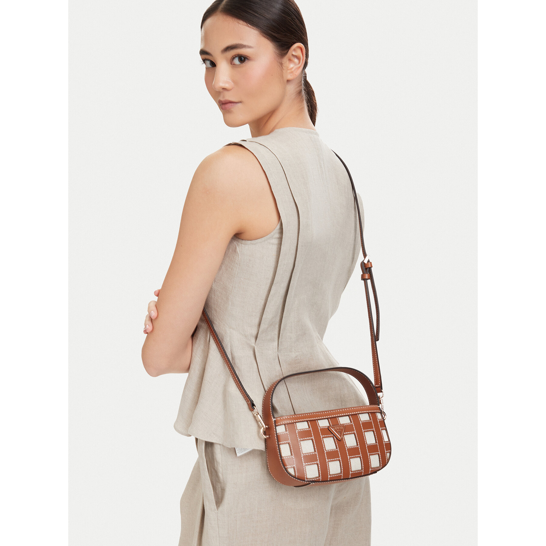Geantă Guess Frankie Mini HWWG97 36770 Maro