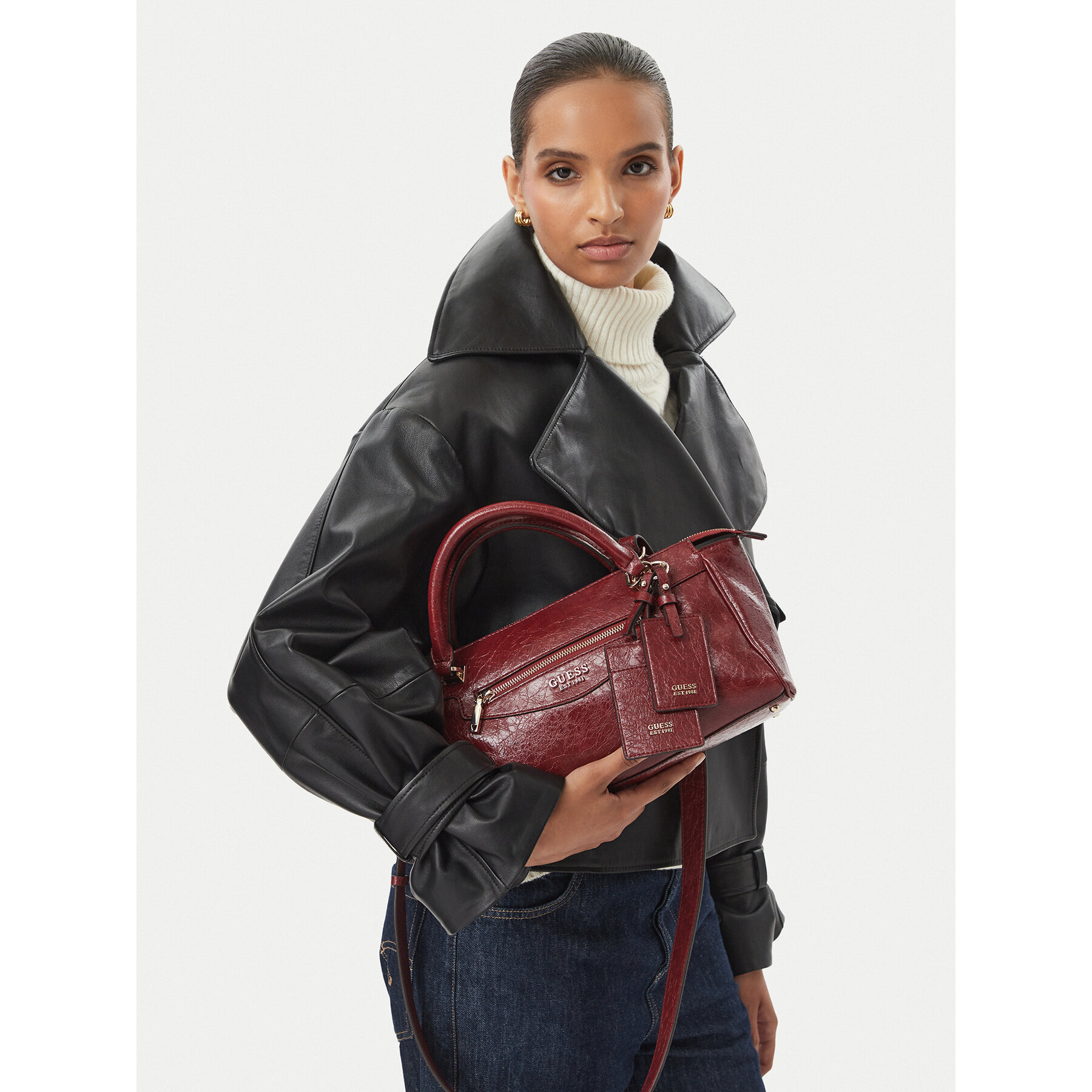 Torbica Guess Antonia HWTG21 83050 Tamno crvena