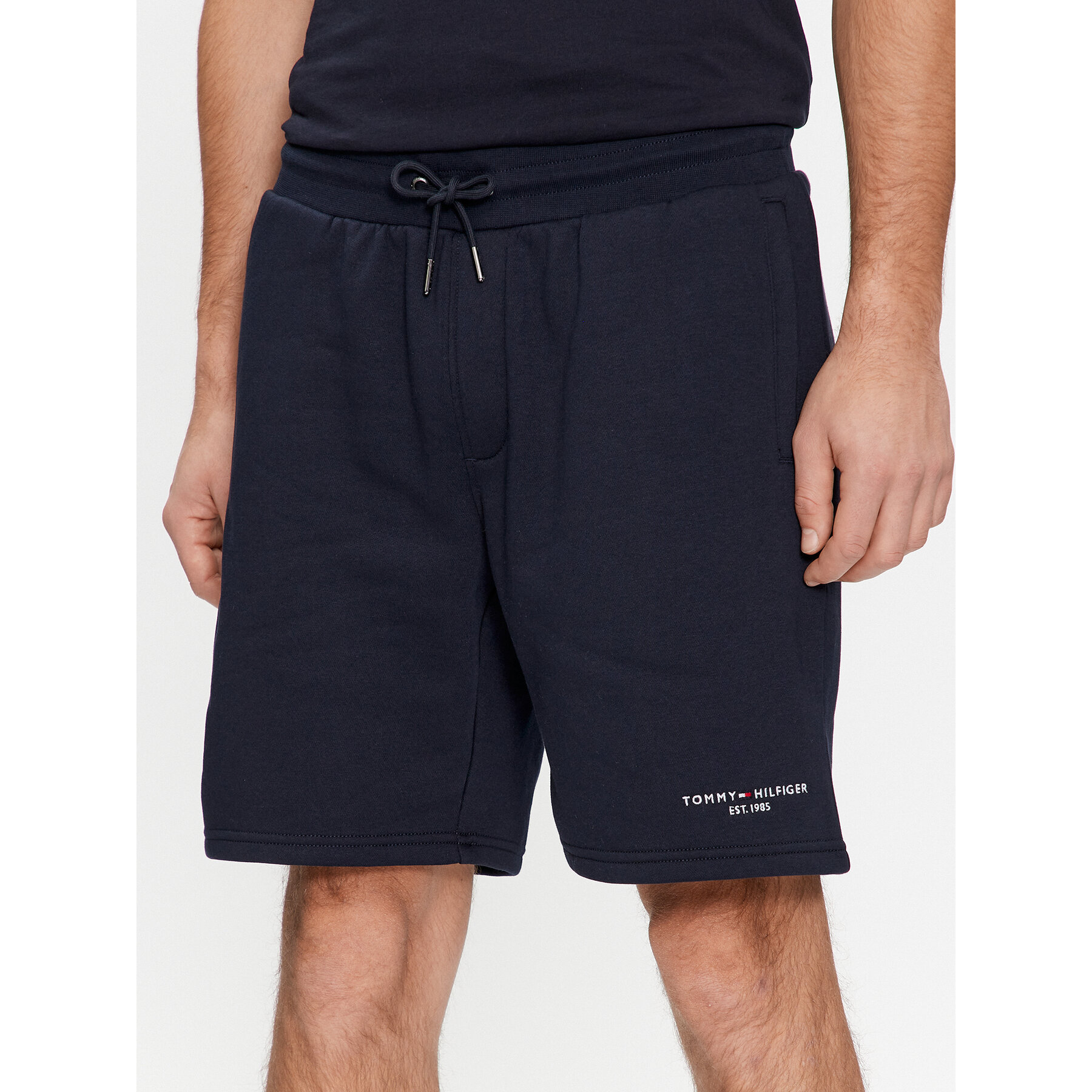 Tommy Hilfiger Sportshorts Logo MW0MW34201 Dunkelblau Regular Fit