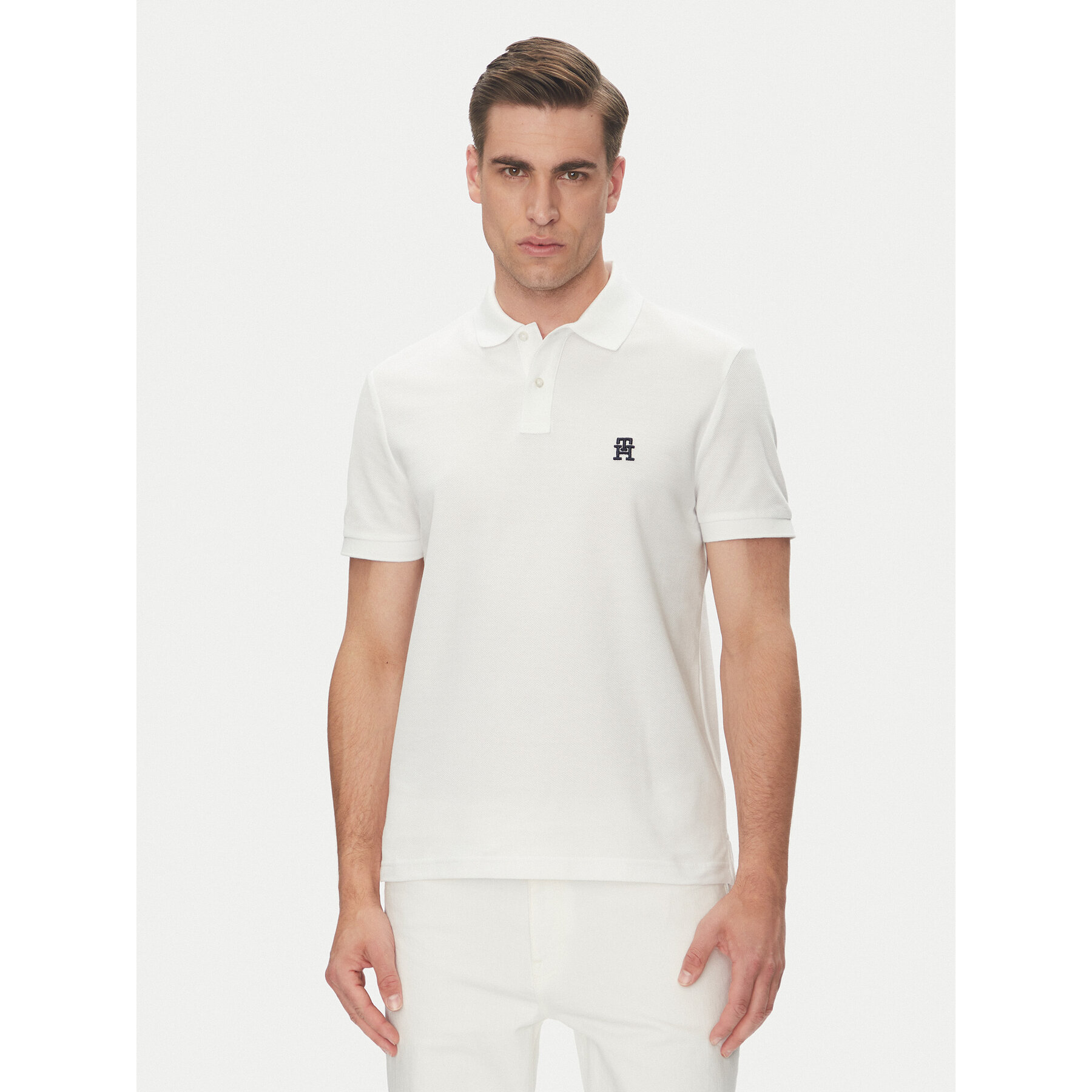 Tommy Hilfiger Pólóing MW0MW33167 Fehér Regular Fit