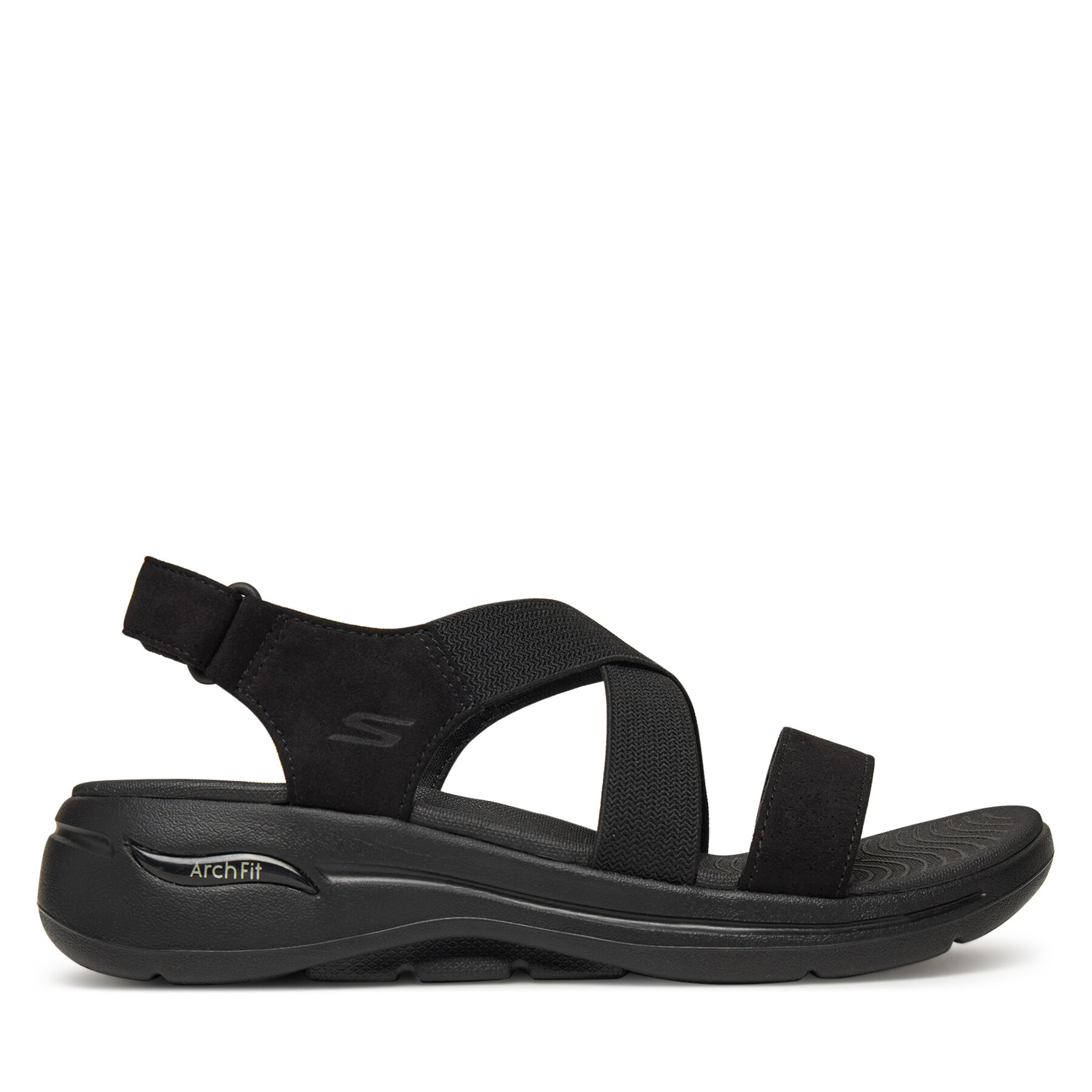 Sandali Skechers Go Walk Arch Fit Sandal-Treasured 140257/BBK Nero
