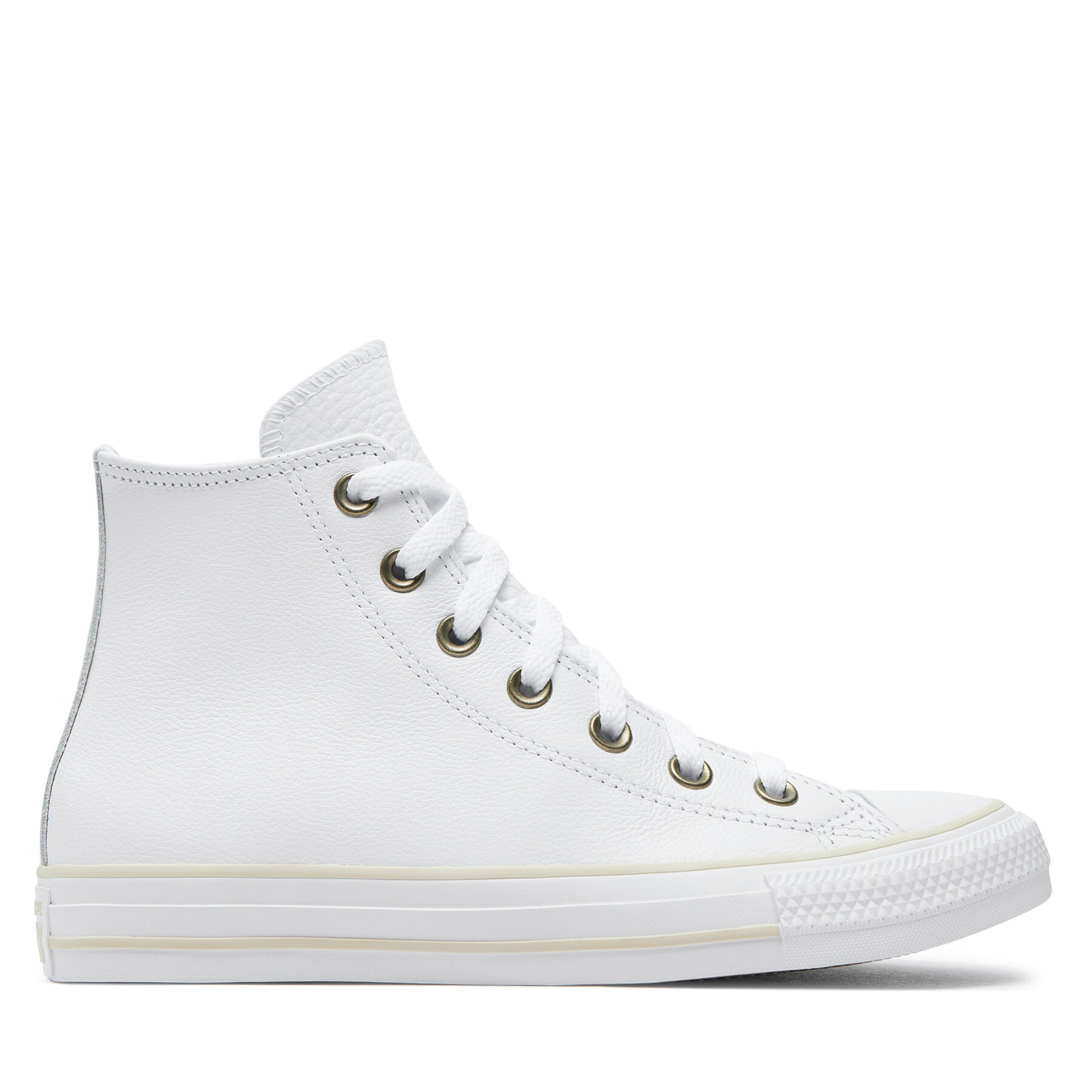 Unisex Scarpe da ginnastica Converse, Taglia 38, Bianco, Chuck Taylor All Star Leather A08583C, taglia : 38