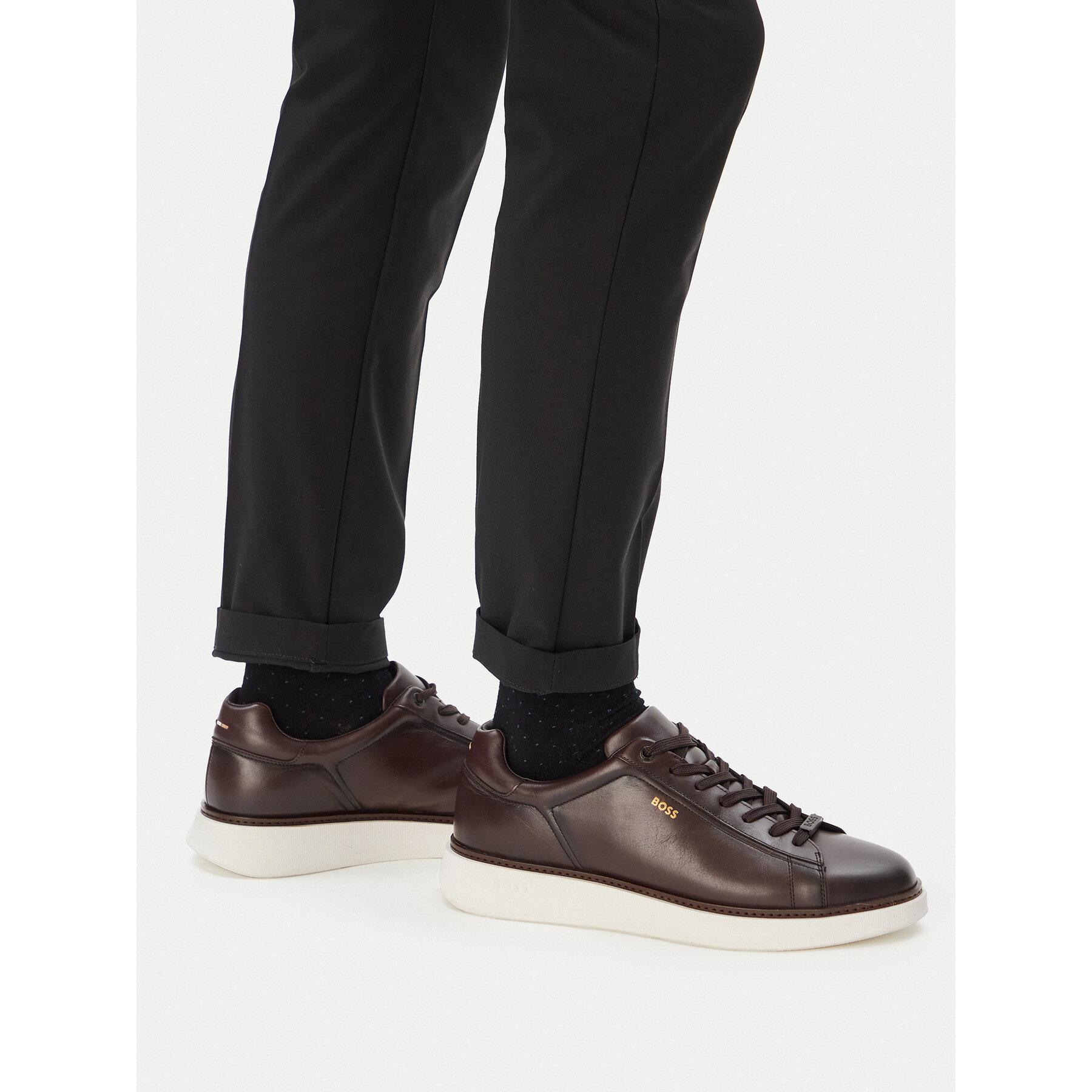 Sneakersy BOSS Bulton  50568773 Hnedá