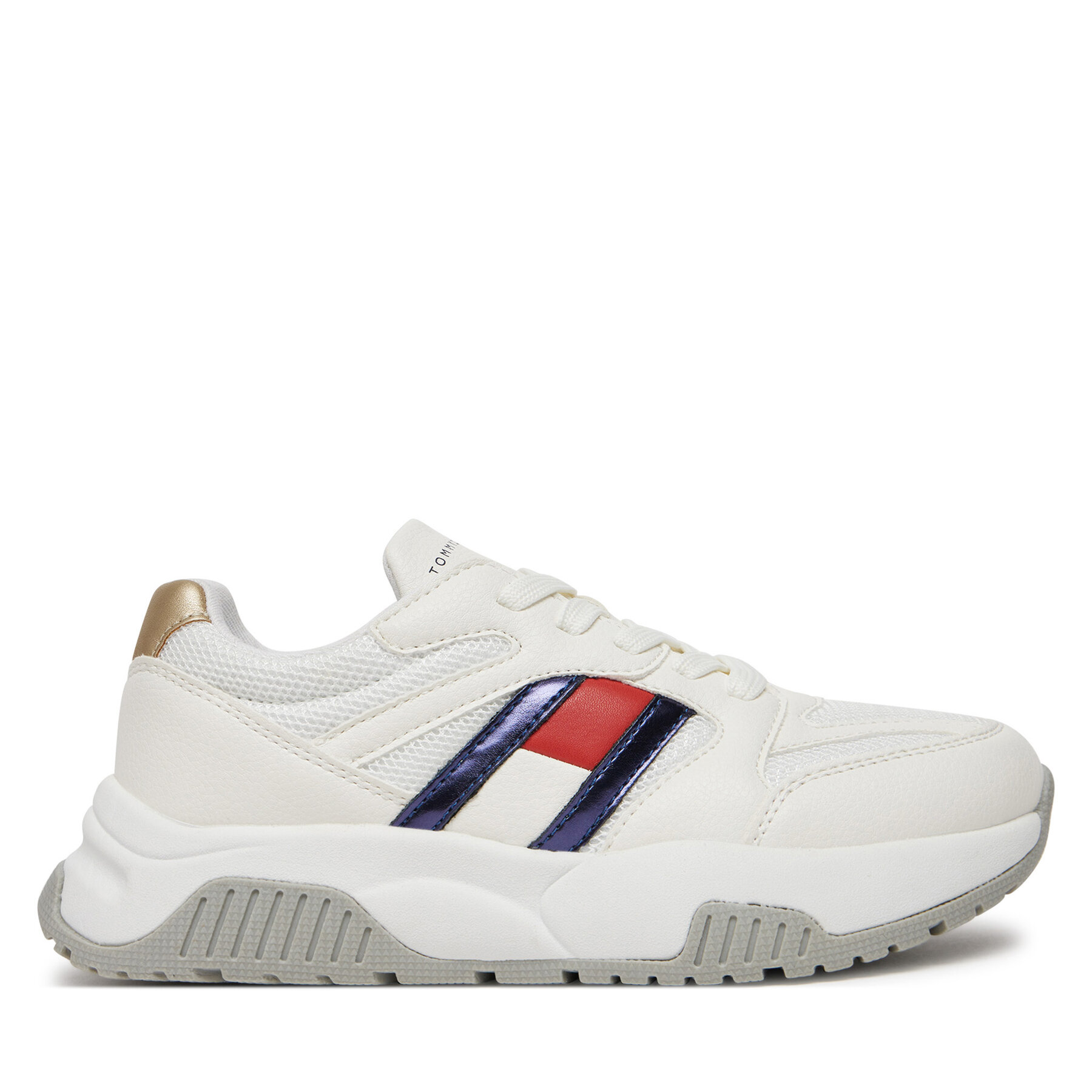 Sneakers Tommy Hilfiger Flag Low Cut Lace-Up Sneaker T3A9-33550-1697 S Blanc