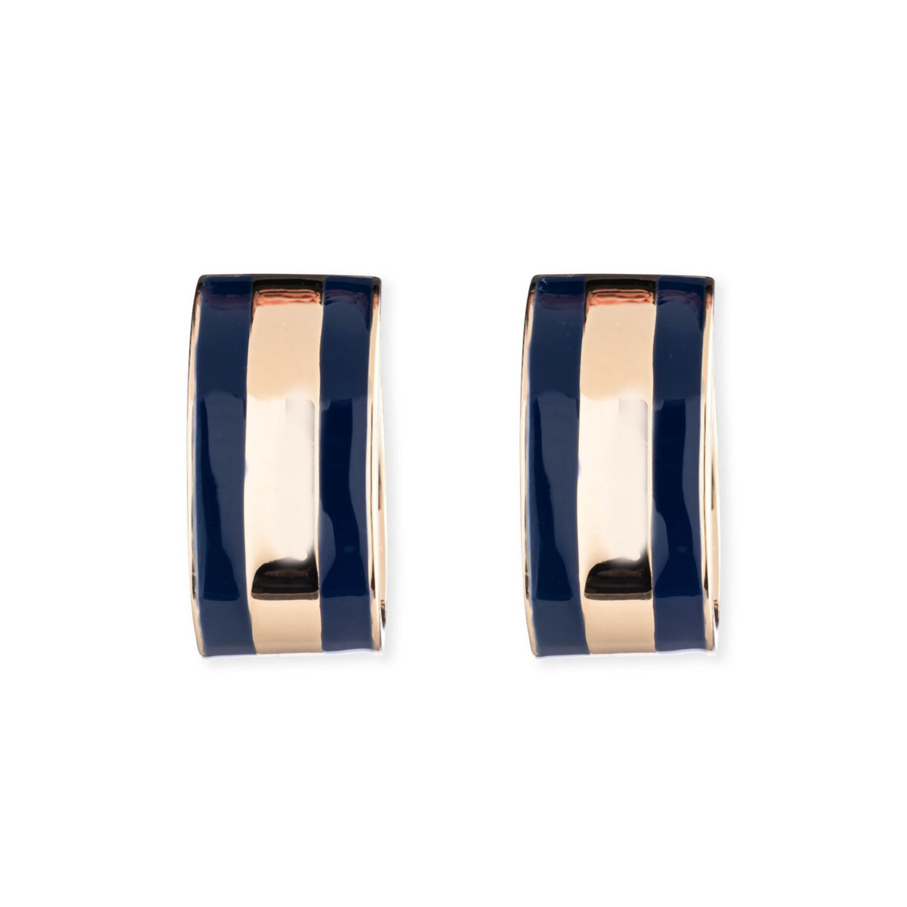 Örhängen LAUREN RALPH LAUREN Pe 25Mm Wide Hoop 14G00922 Mörkblå