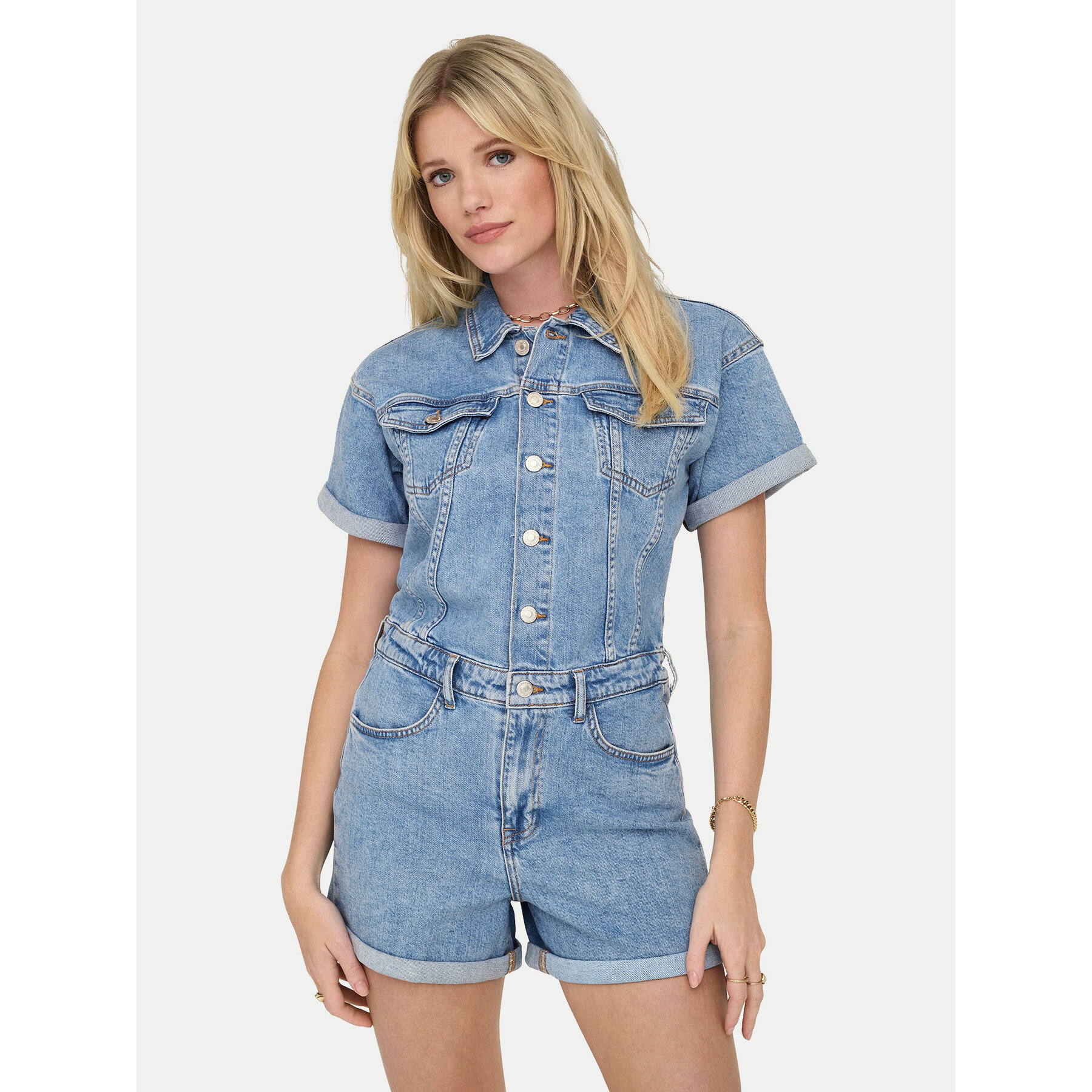 Only Jumpsuit Castel 15344704 Blau Regular Fit