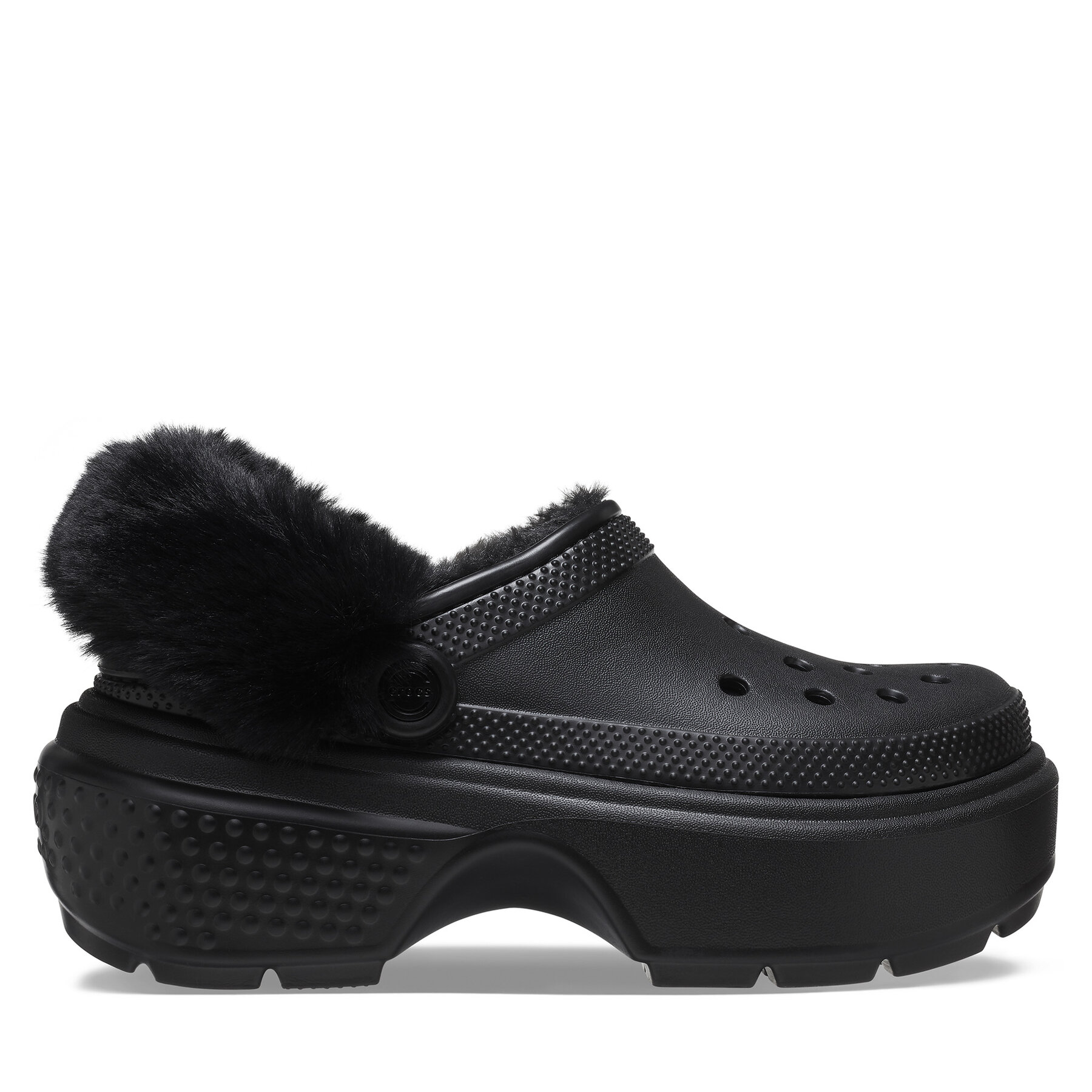 Mules / sandales de bain Crocs Stomp Lined Clog 208546 Noir