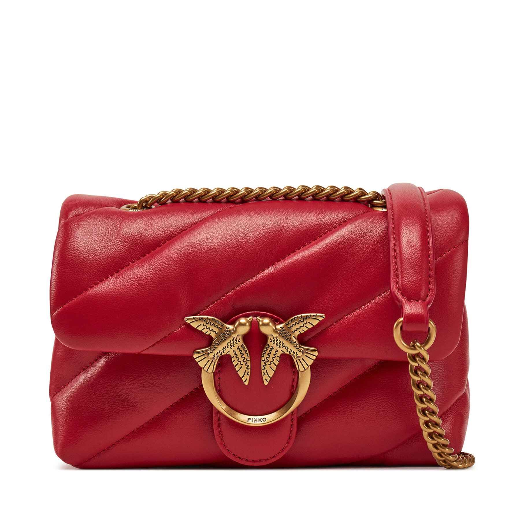 Táska PINKO Love Puff Mini Cl PE 25 PLTT 100039 A0F2 Piros