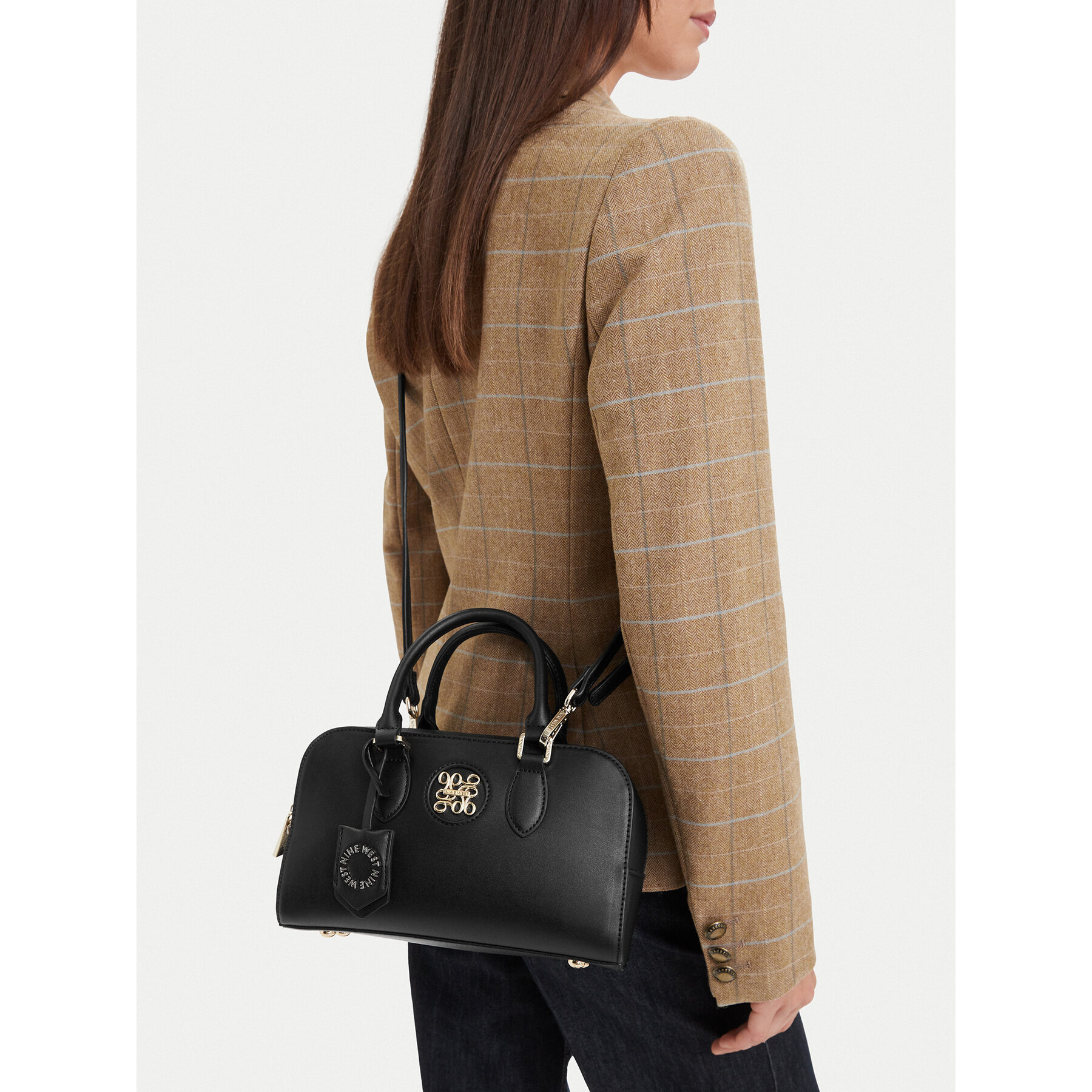 Дамска чанта Nine West CEO- SATIN BLOOM-LDA9374 Черен