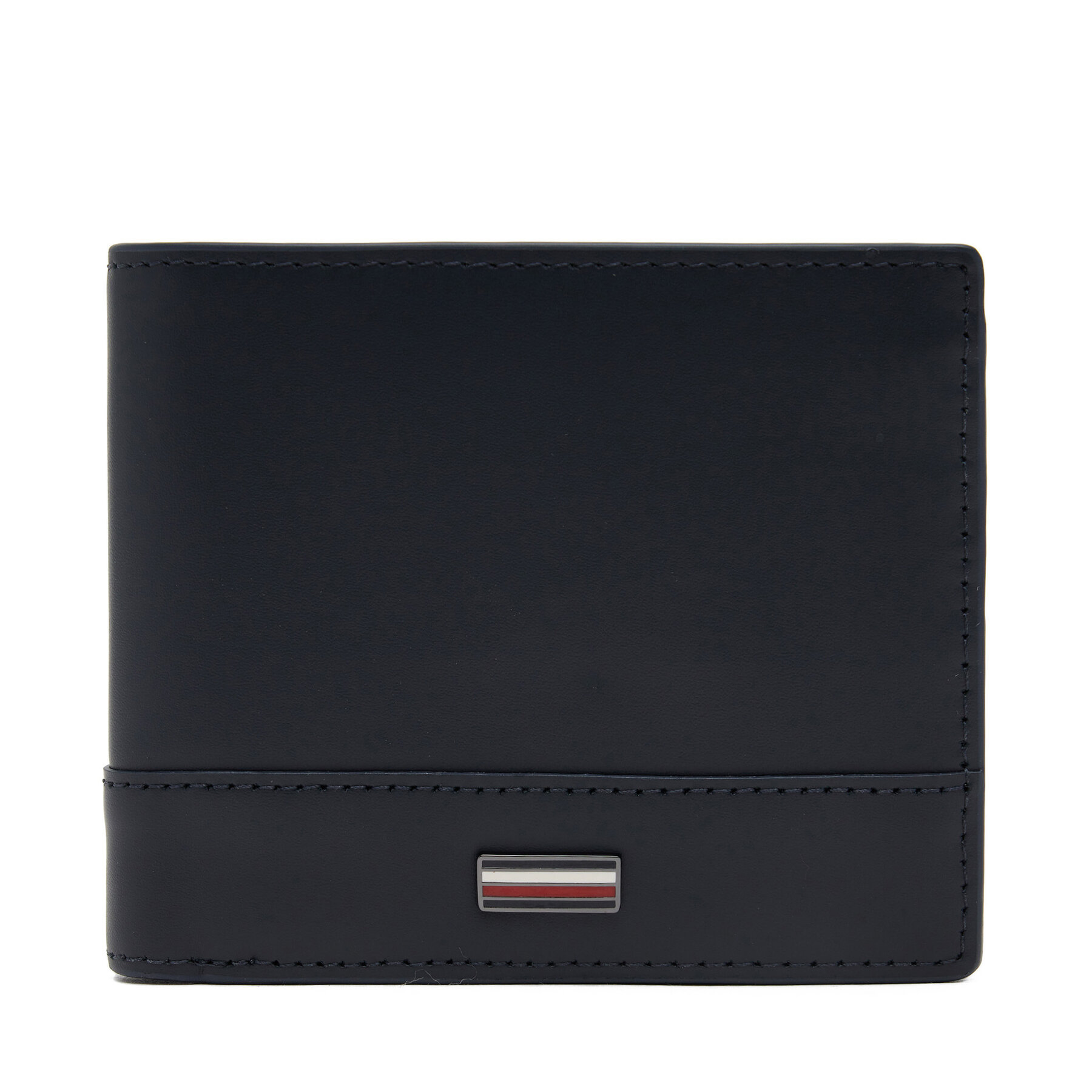 Duży Portfel Męski Tommy Hilfiger Granatowy Th Corp Cc Flap And Coin AM0AM13246
