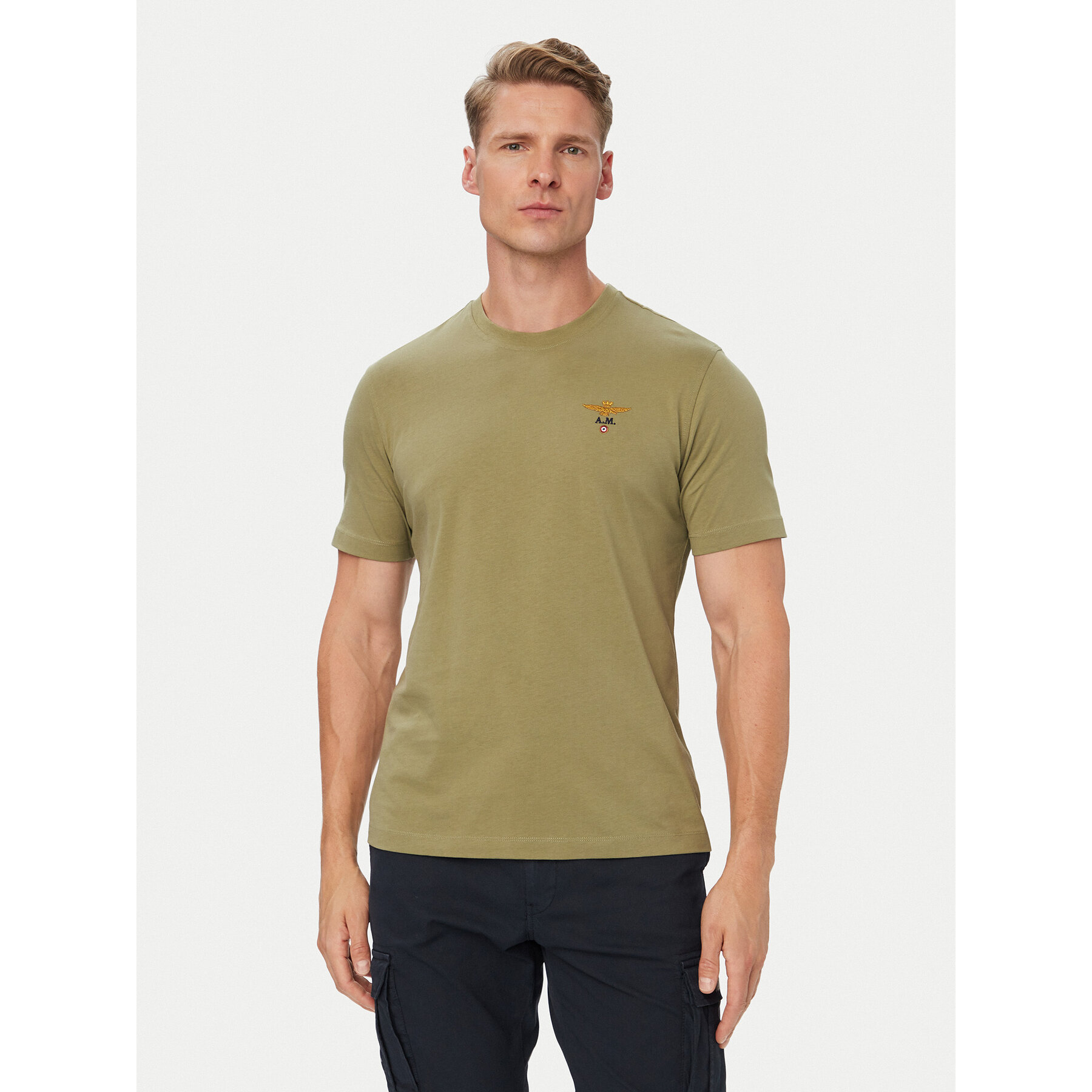Aeronautica Militare T-Shirt 262TS1580UJ00372 Grün Regular Fit