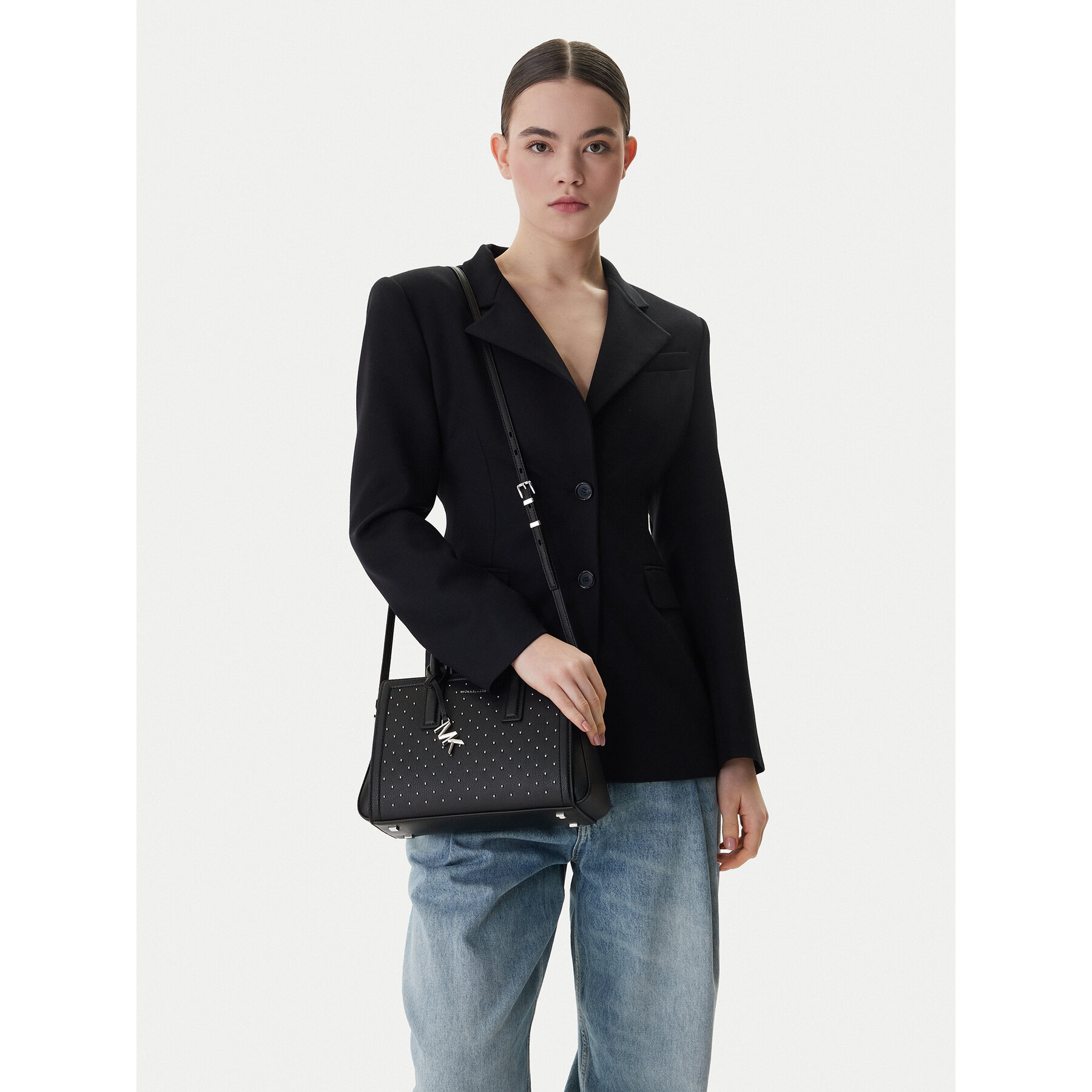 Дамска чанта MICHAEL Michael Kors 30R6S9IS1E Черен