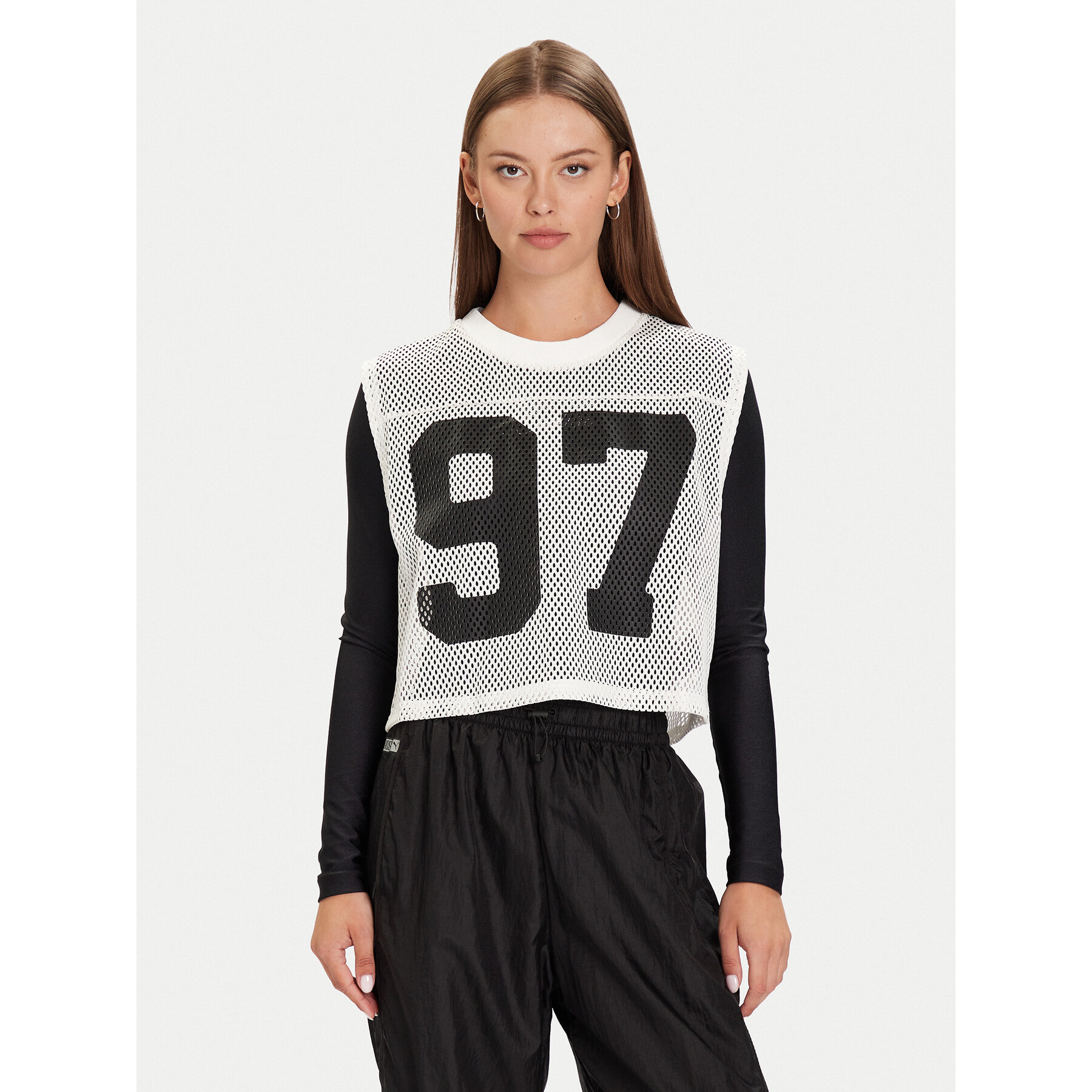 Puma Τοπ PUMA X ROSÉ 633804 77 Λευκό Relaxed Fit