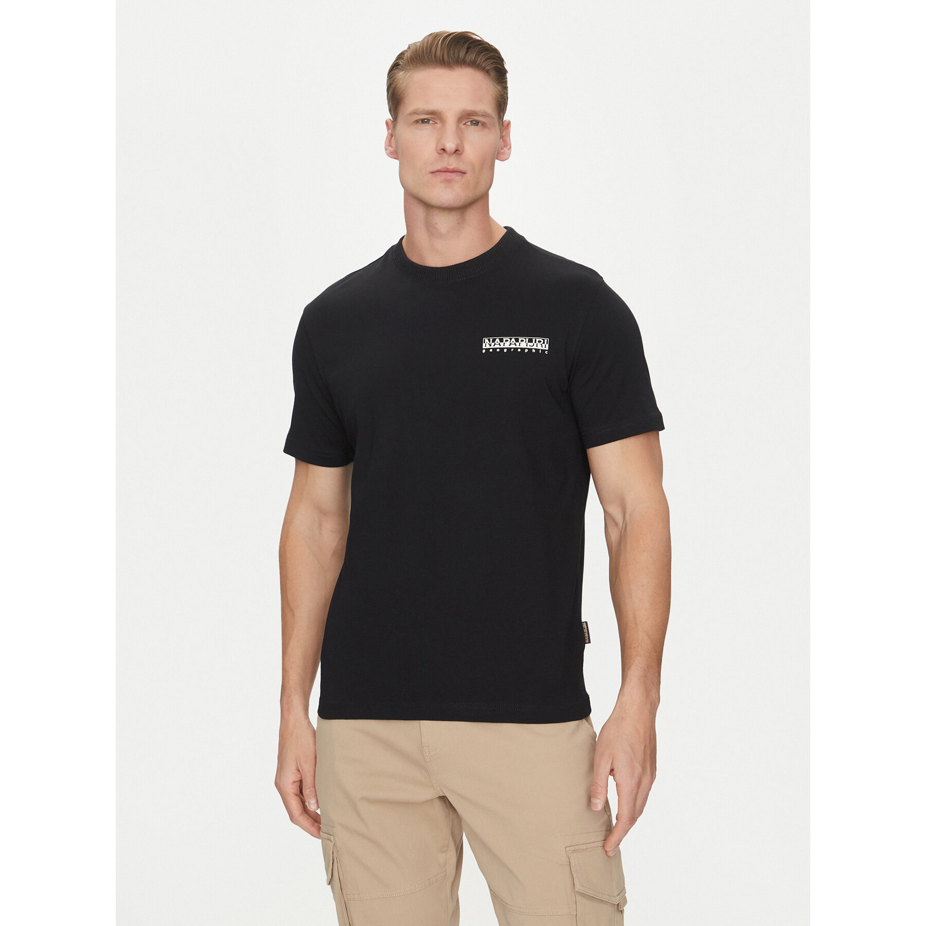 Napapijri T-Shirt S-Sovana NP0A4IE4 Μαύρο Regular Fit