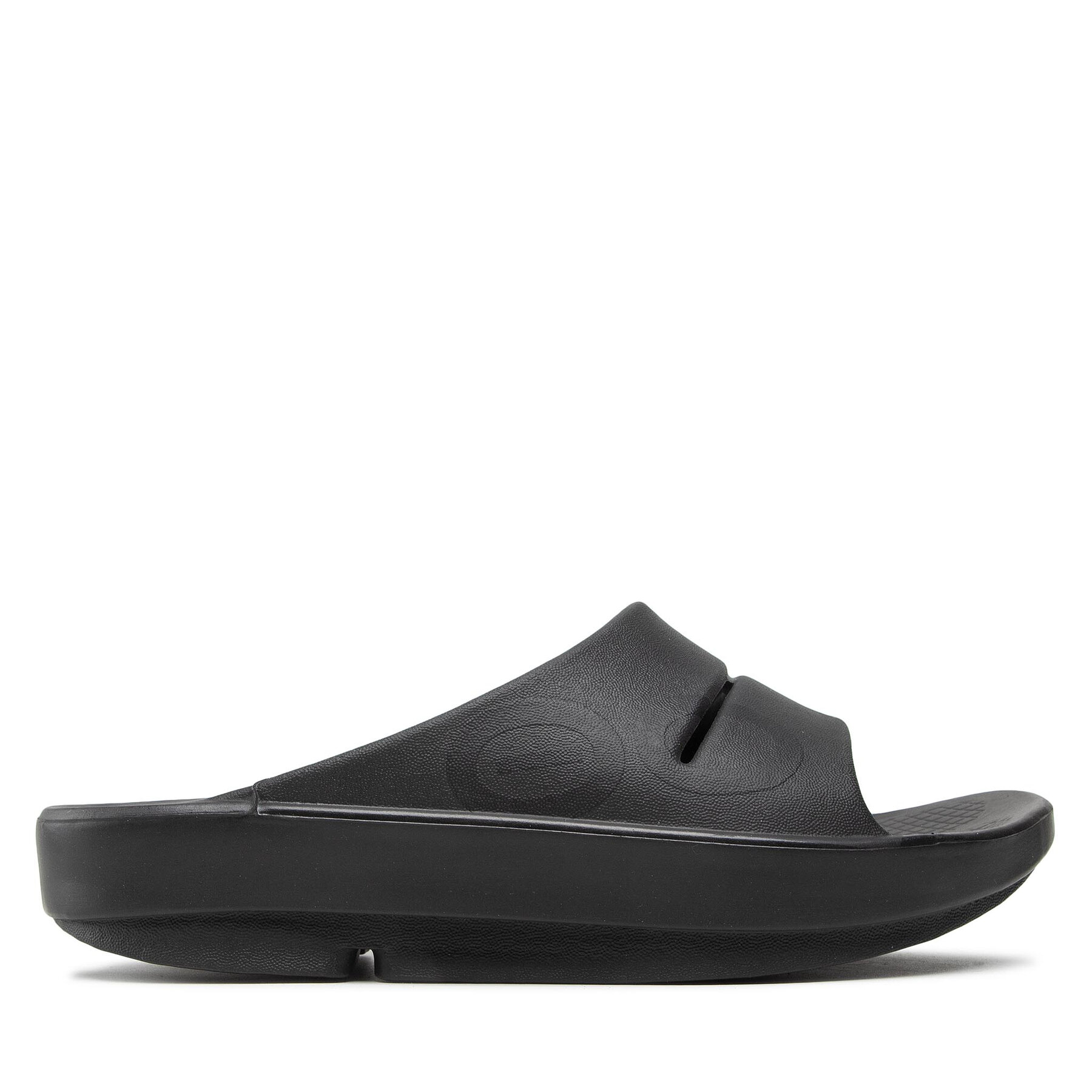 Unisex Pantoletten OOfos, Schuhgröße 46, Schwarz, Ooahh Sport Intl Last