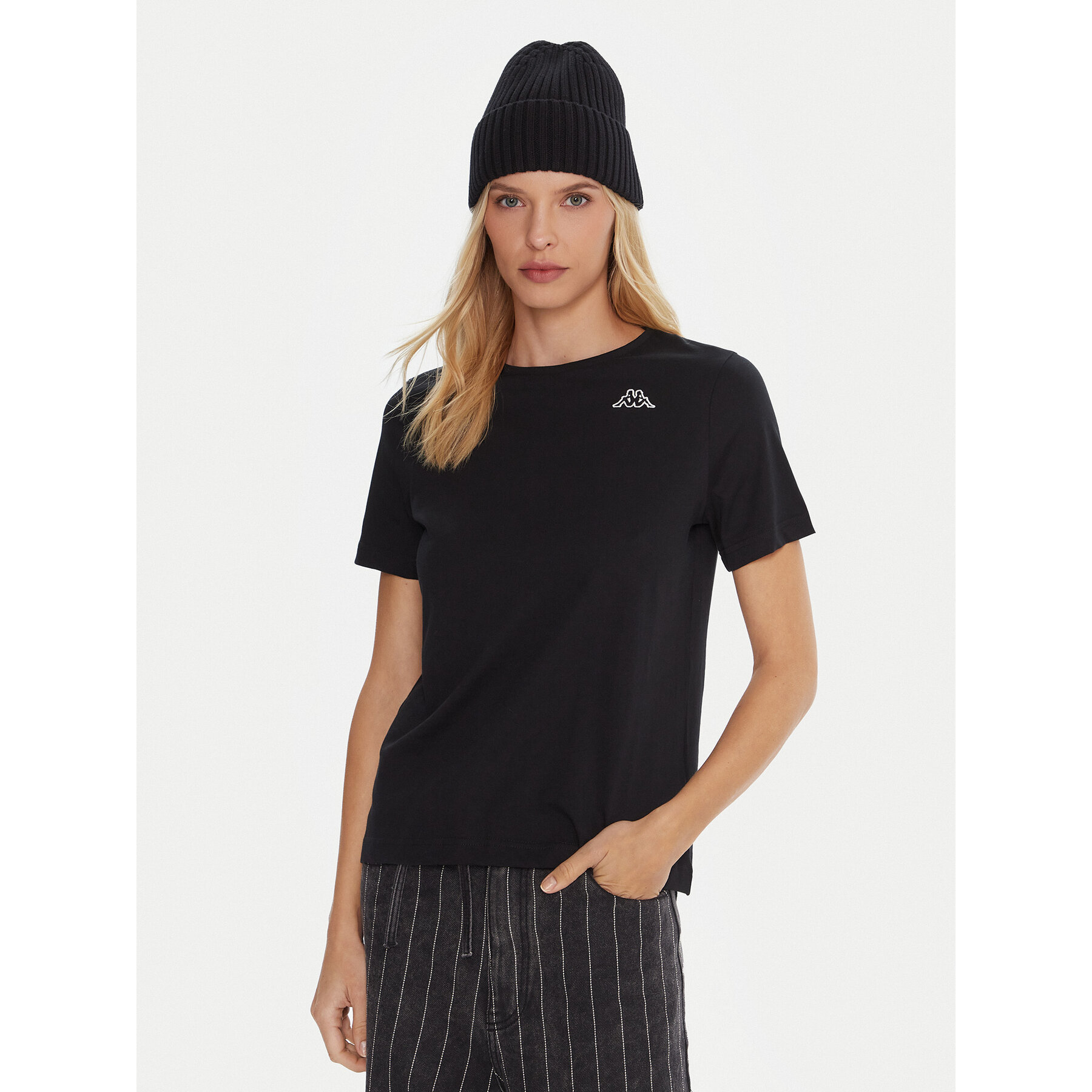 Kappa Kappa Σετ 2 T-Shirts Logo Alyce 322564W Μαύρο Regular Fit