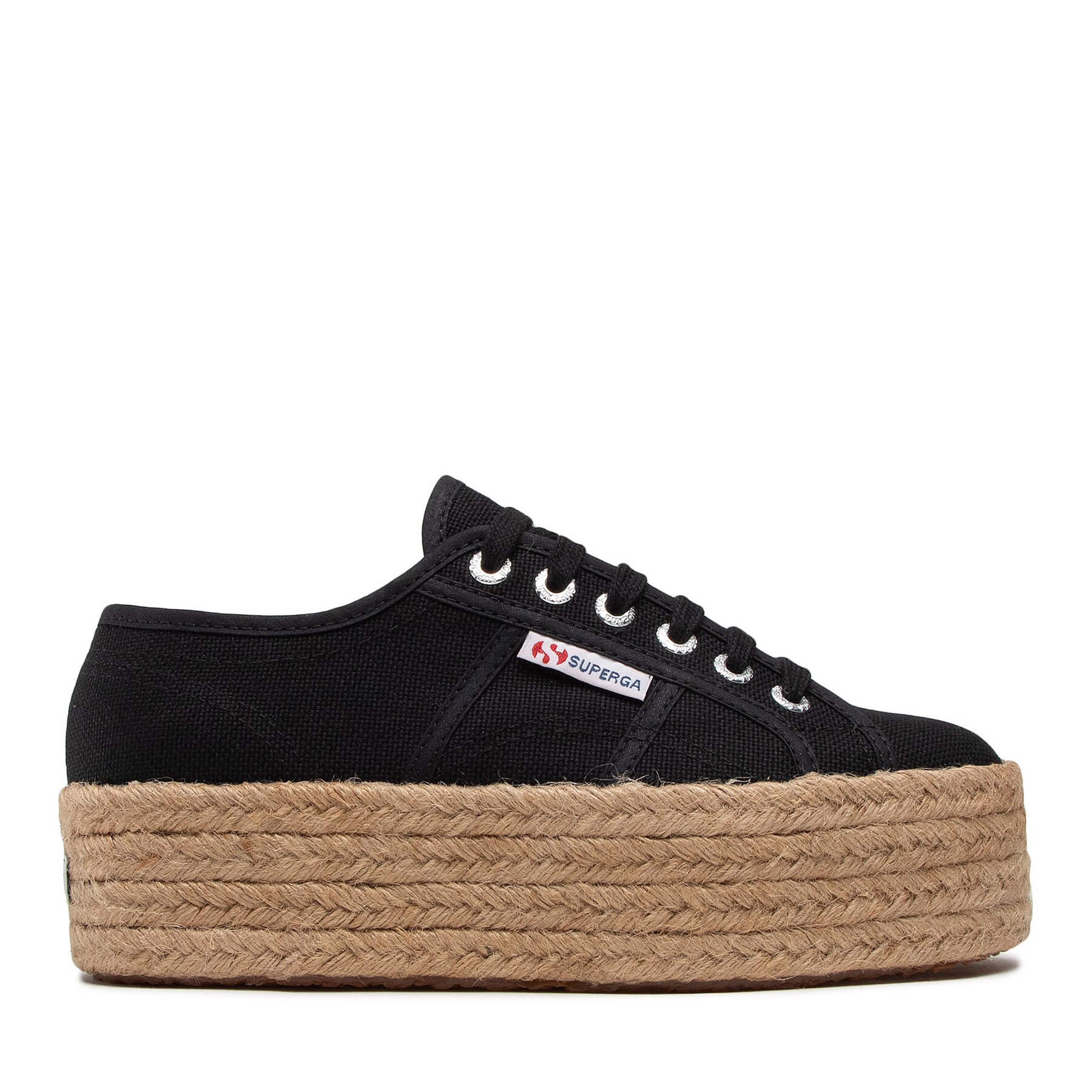 Damskie Espadryle Superga, Rozmiar 39 Czarny 2790 Rope S51186W
