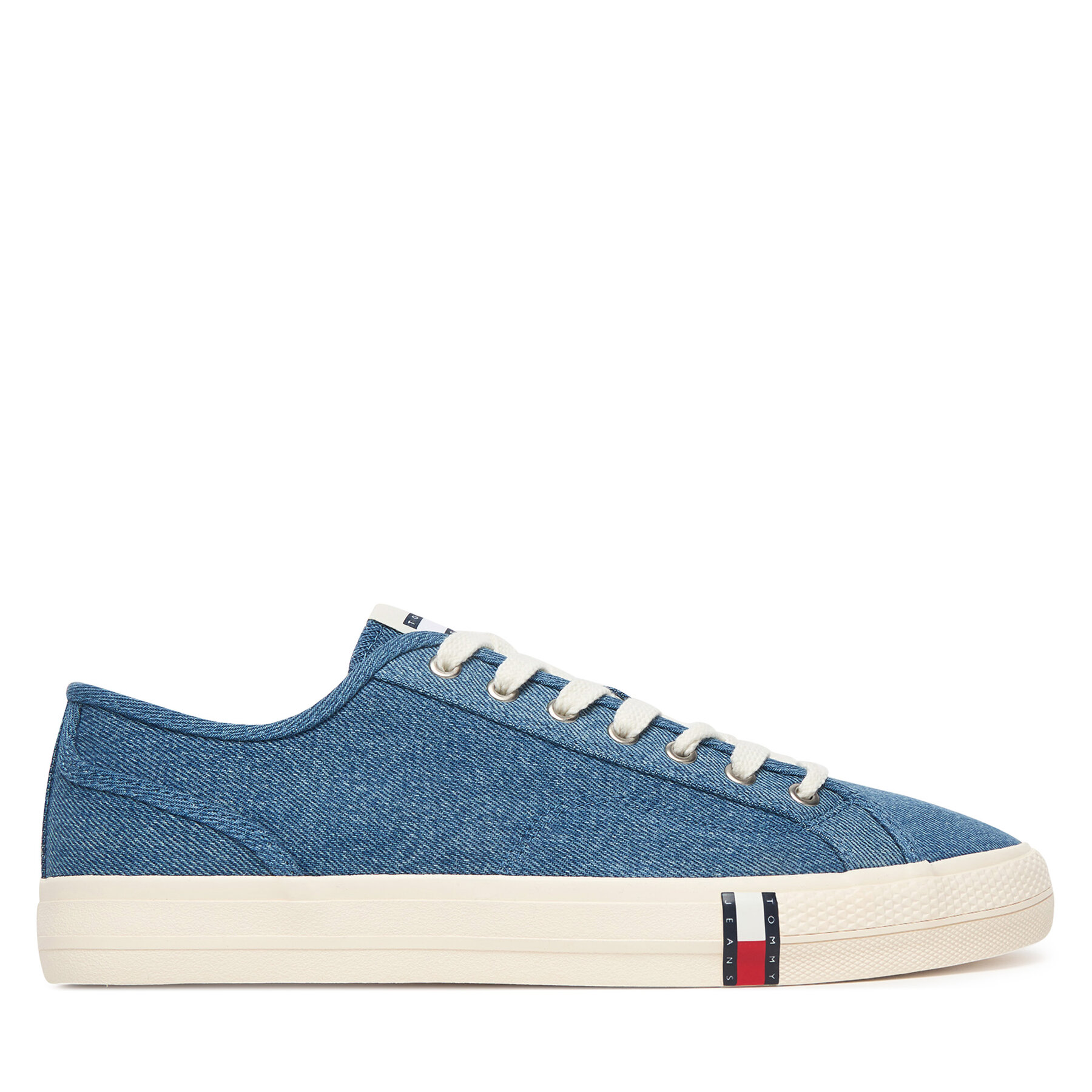 Tenisice Tommy Jeans Archive Y2K Lace Up Denim EM0EM01751 Plava