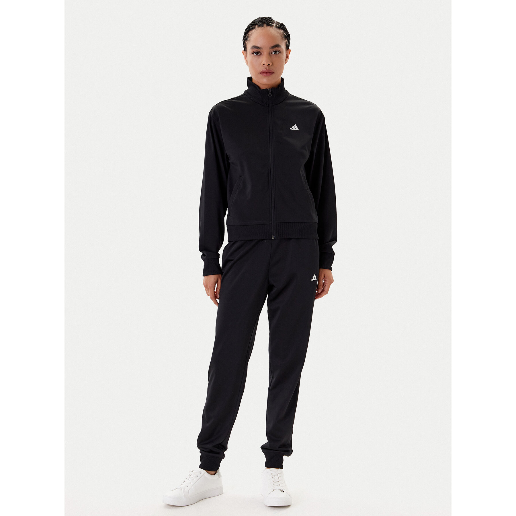 adidas Jogginganzug Essentials Feel Cozy JD4475 Schwarz Regular Fit