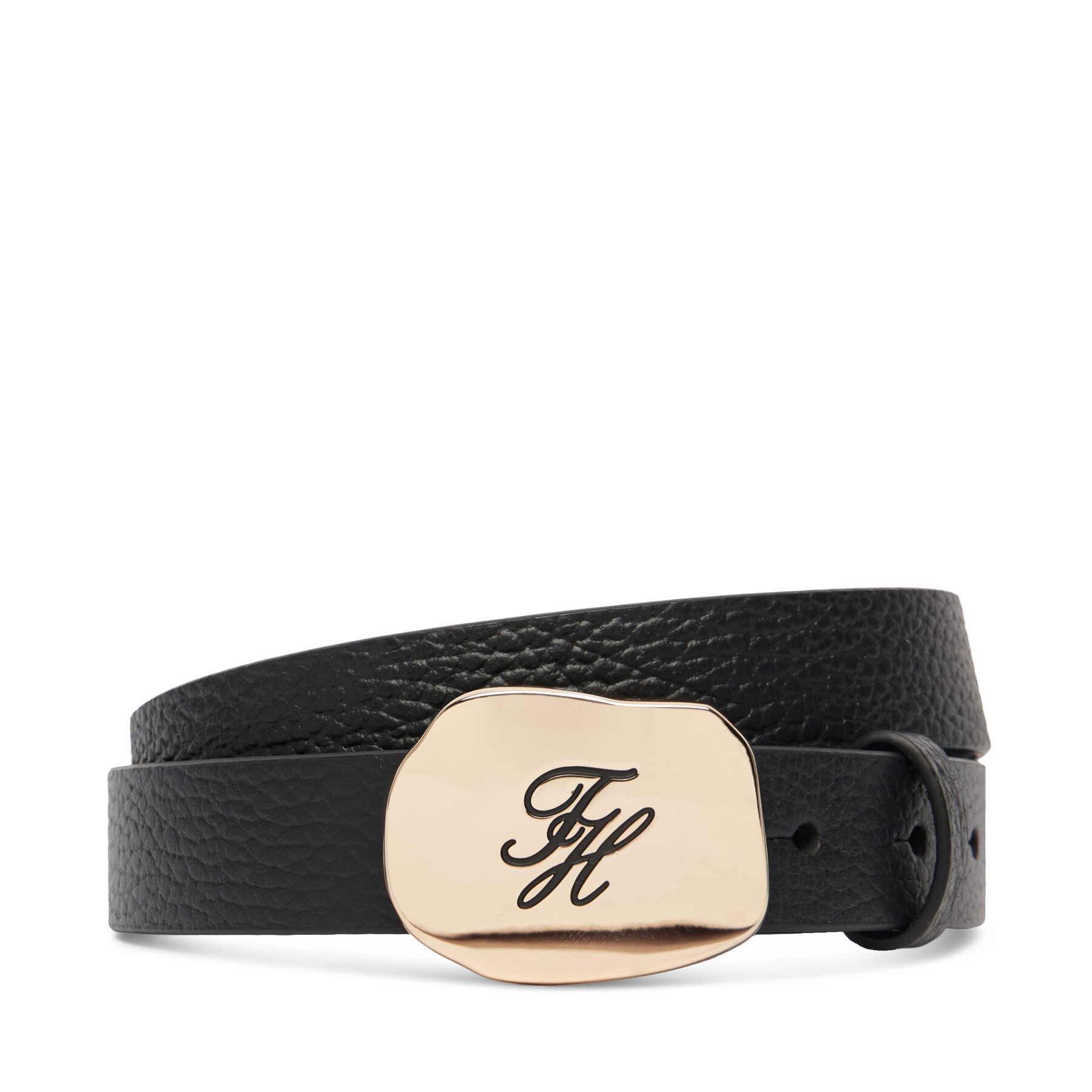 Curea Tommy Hilfiger Th Plaque 2.5 Pebble AW0AW19152 Negru