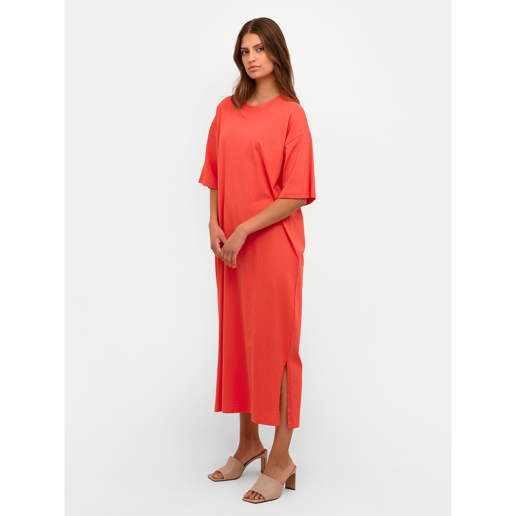 Kaffe Kleid für den Alltag Edna 10507351 Rot Loose Fit