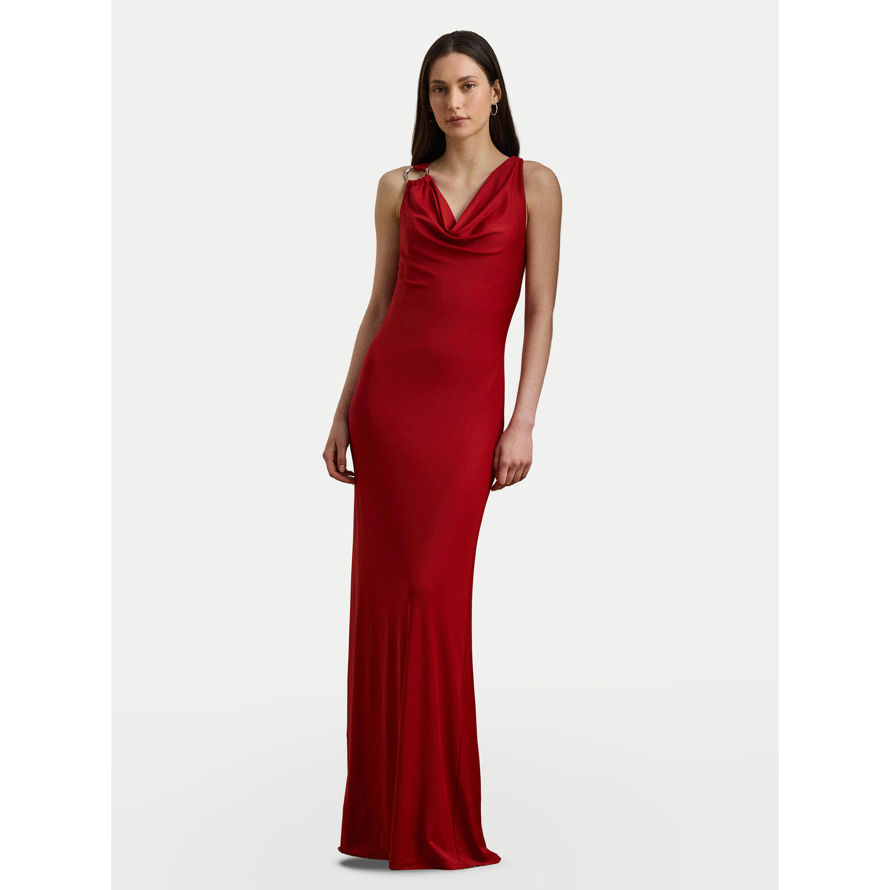 LAUREN RALPH LAUREN Abendkleid 253971057002 Rot Slim Fit