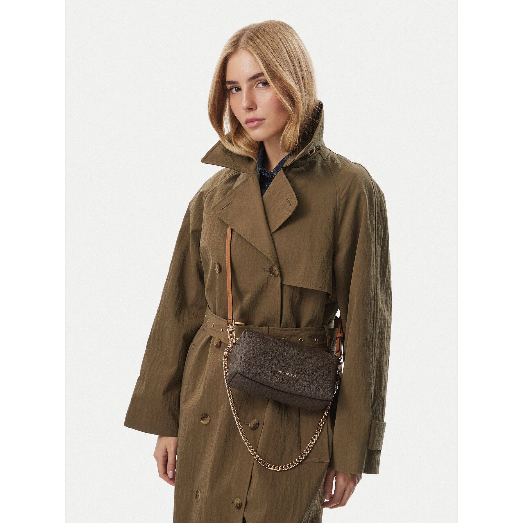 Ročna torba MICHAEL Michael Kors 32F6GYTC1B Rjava