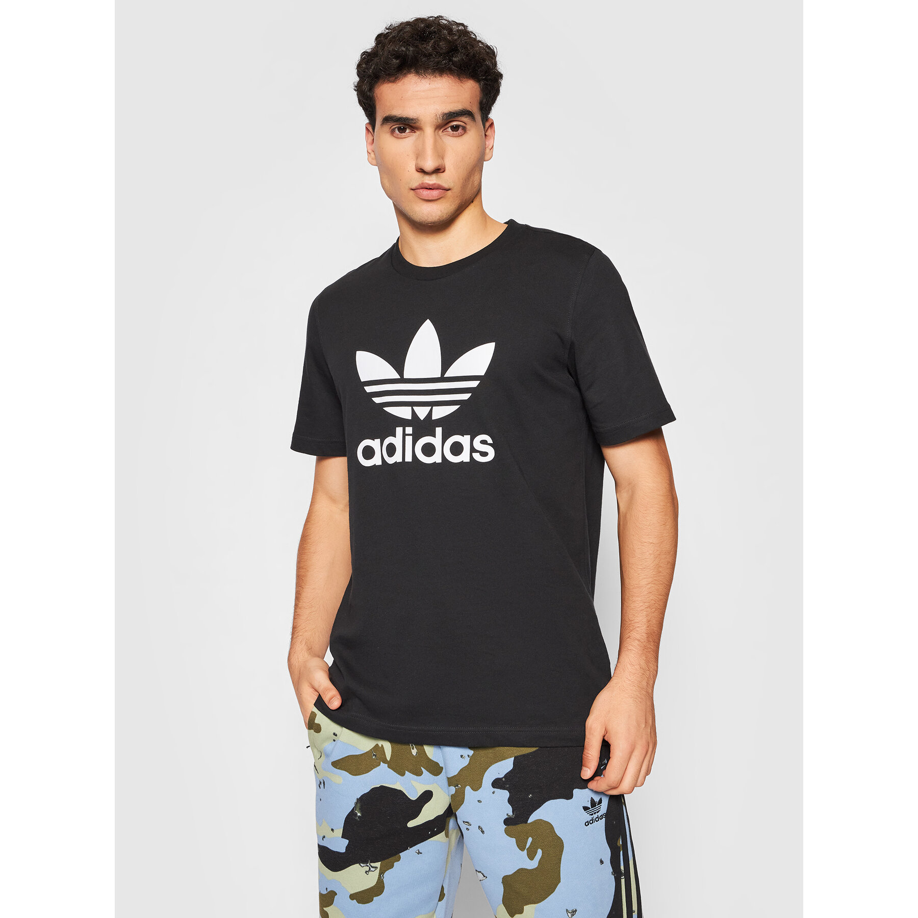 adidas adidas T-Shirt adicolor Classics Trefoil H06642 Μαύρο Regular Fit