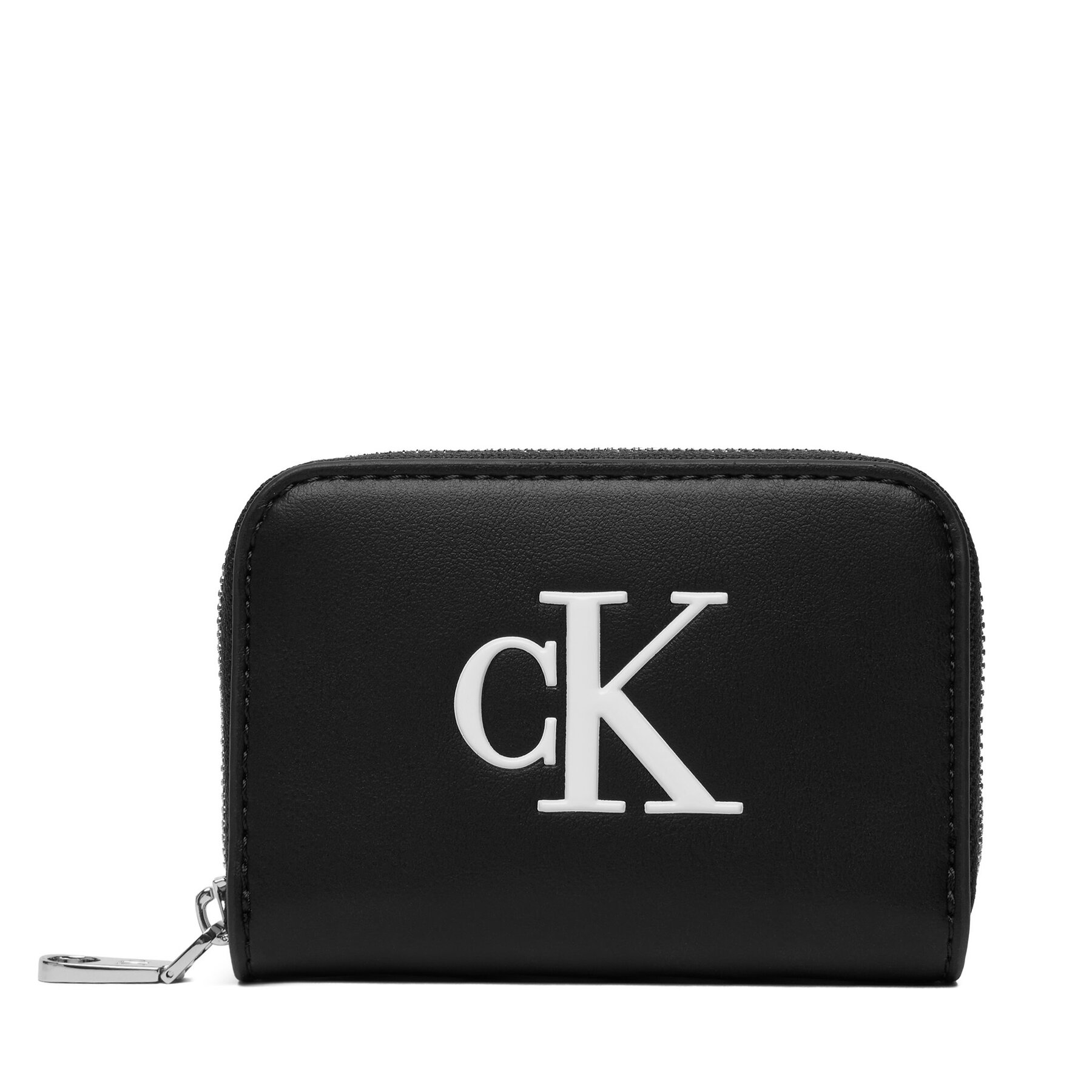 Novčanik Calvin Klein Bold Ck Medium Zip Around LV04F1154G Crna