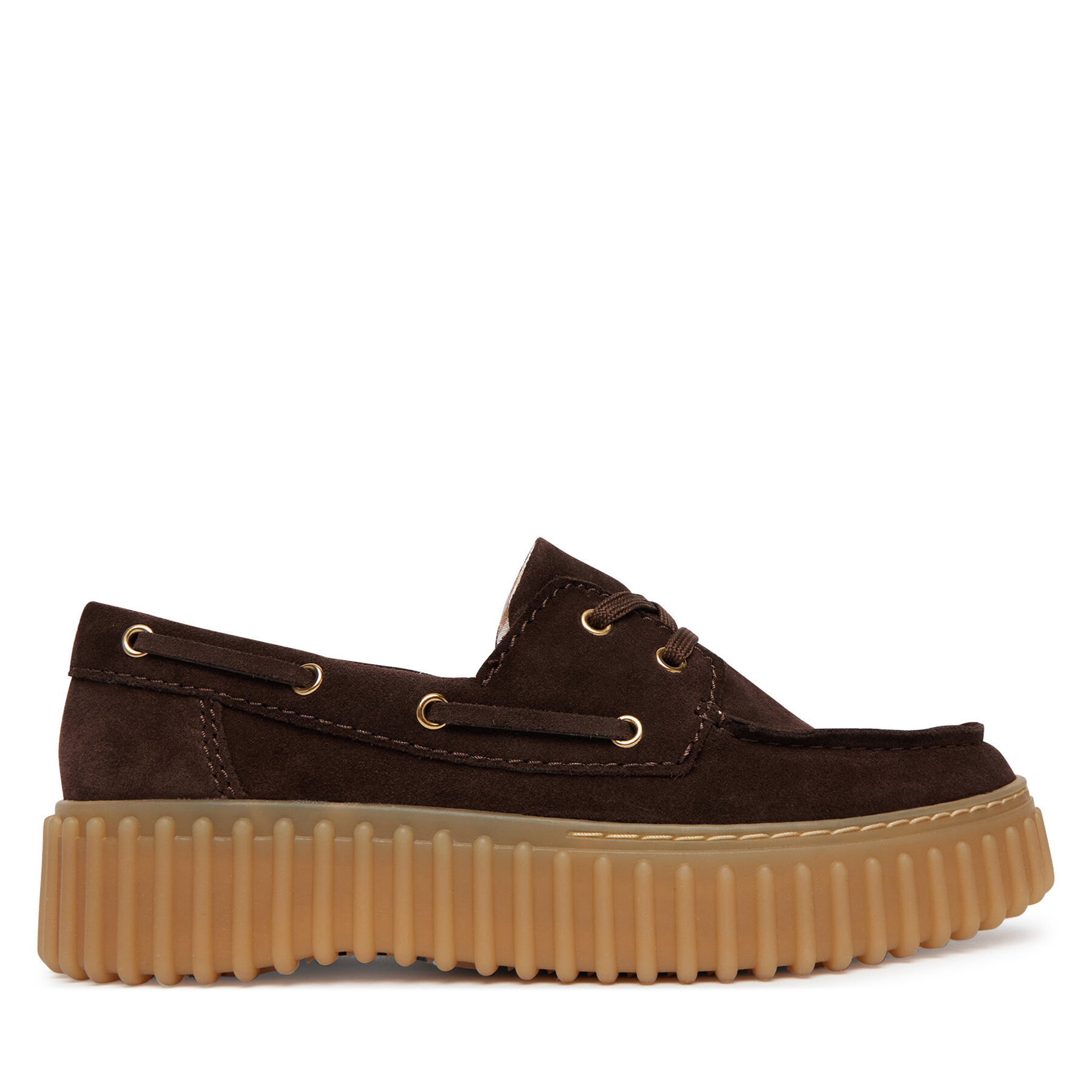 Κλειστά παπούτσια Clarks Torhill Boat 26186647 Καφέ