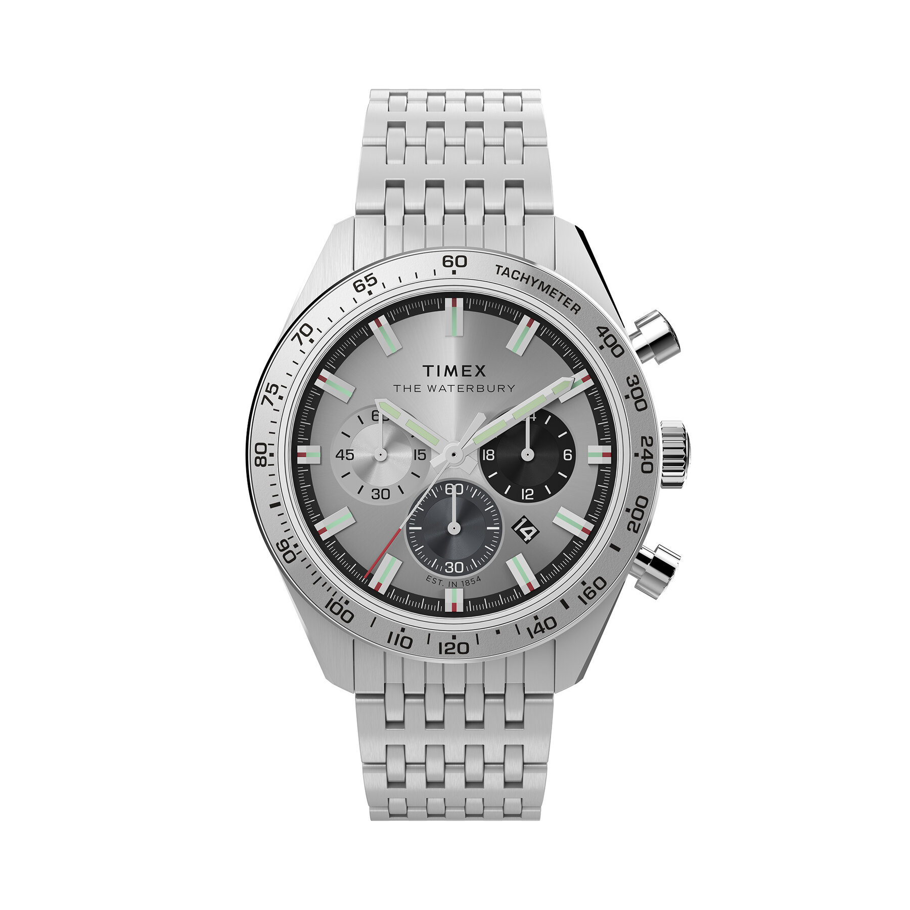 Hodinky Timex Waterbury TW2Y18700 Strieborná